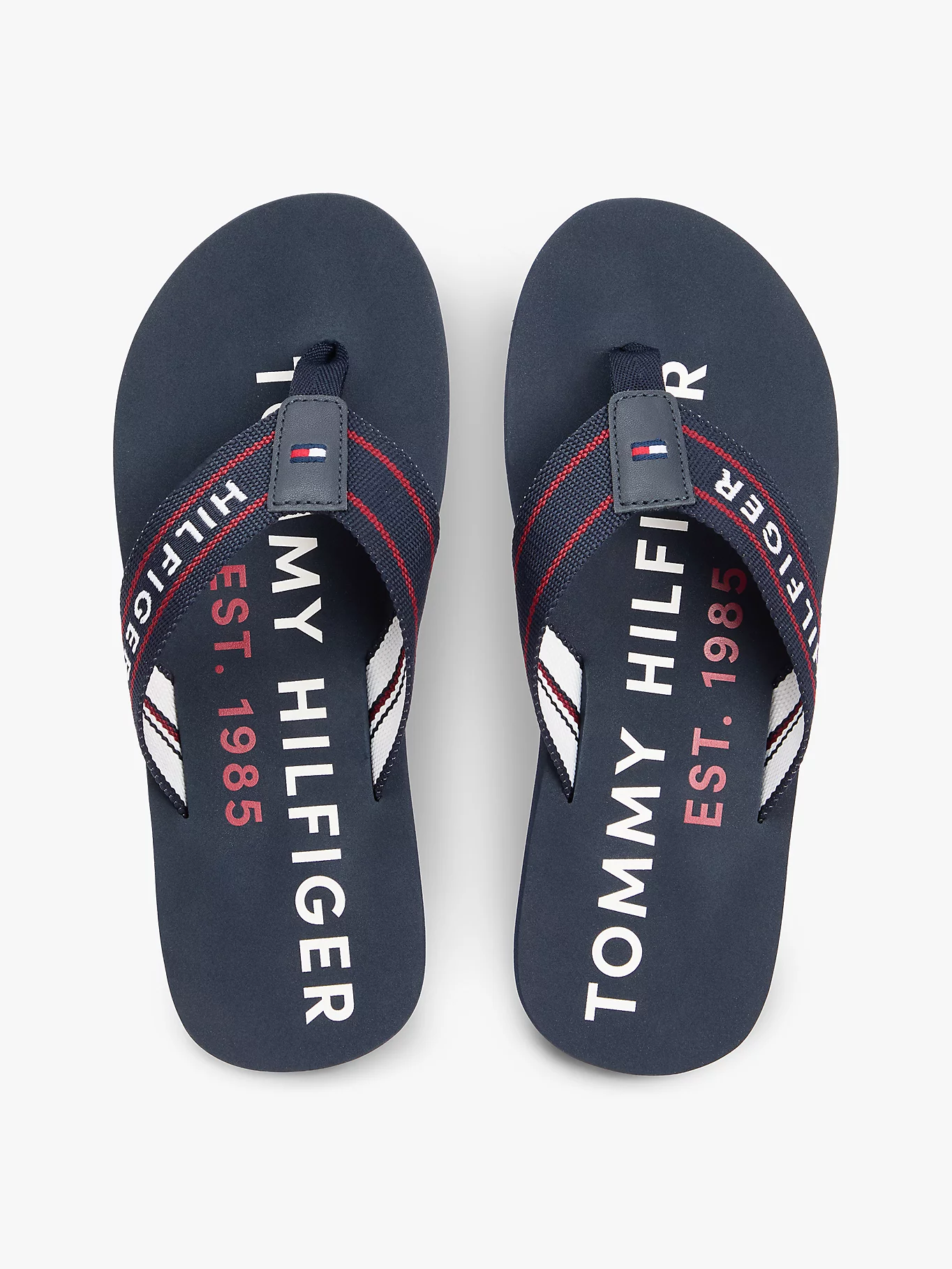 detail Tommy Hilfiger pánské tmavě modré žabky
