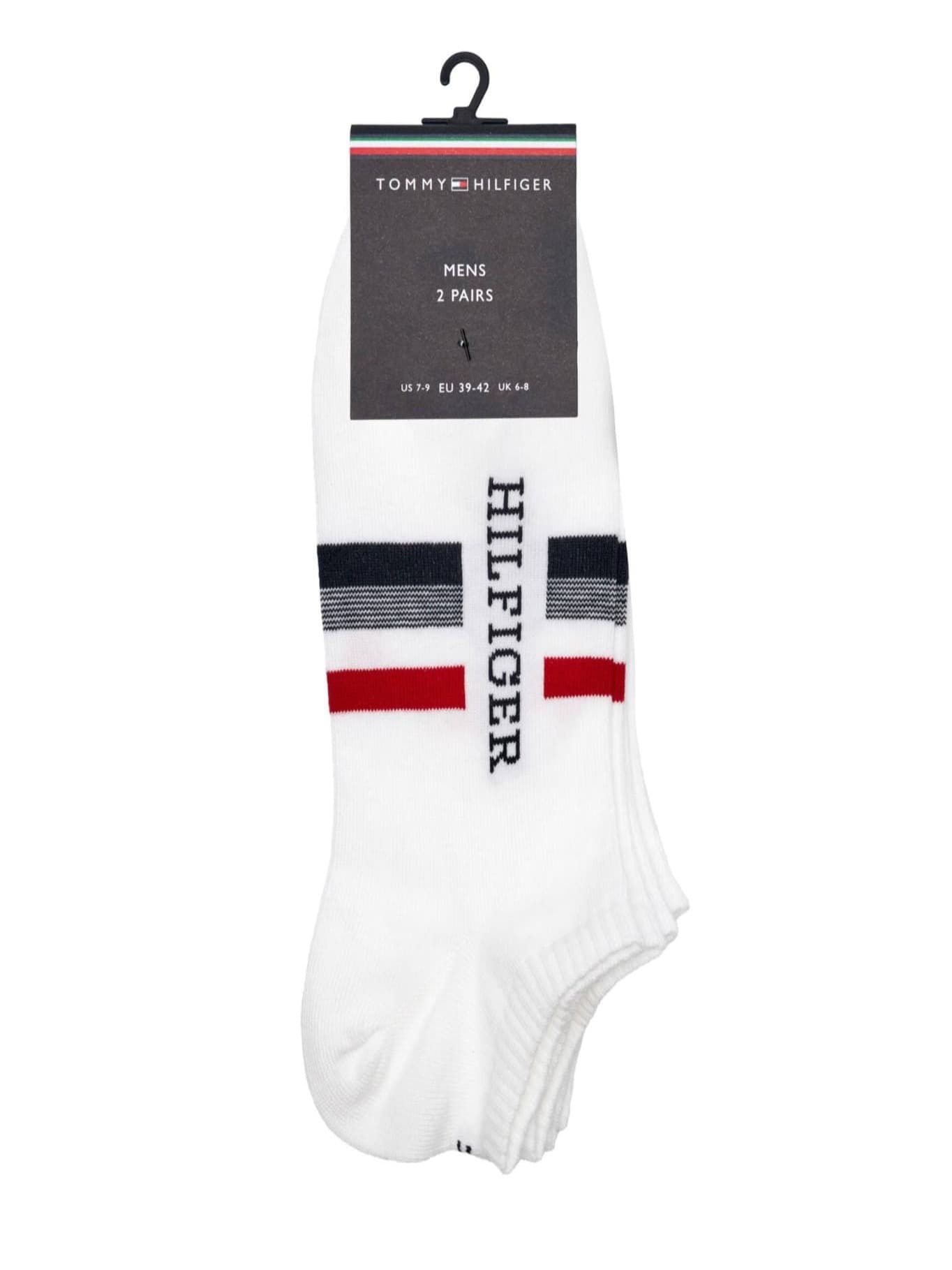 detail Tommy Hilfiger pánské bílé ponožky 2 pack