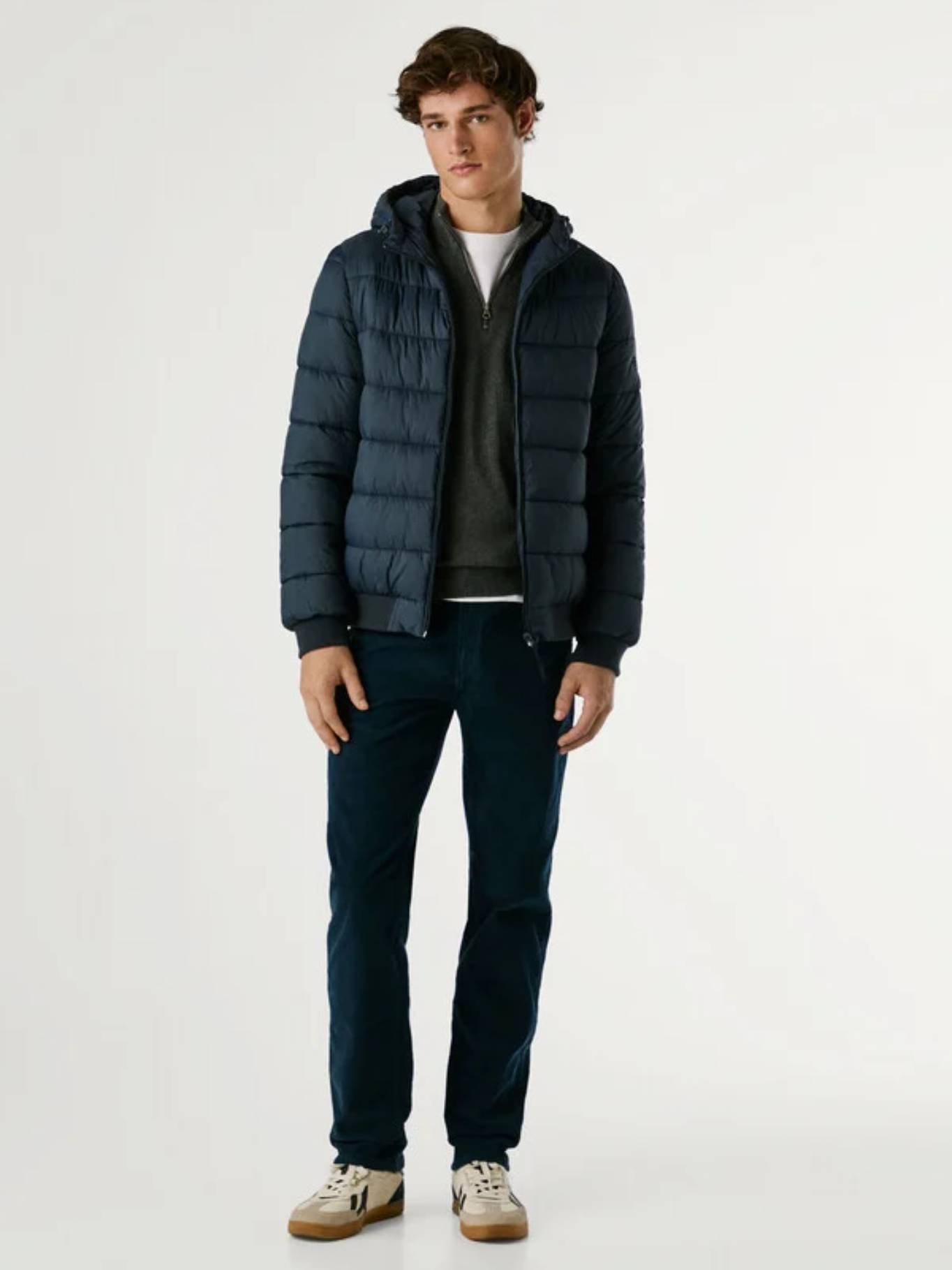 detail Pepe Jeans pánská tmavě modrá bunda