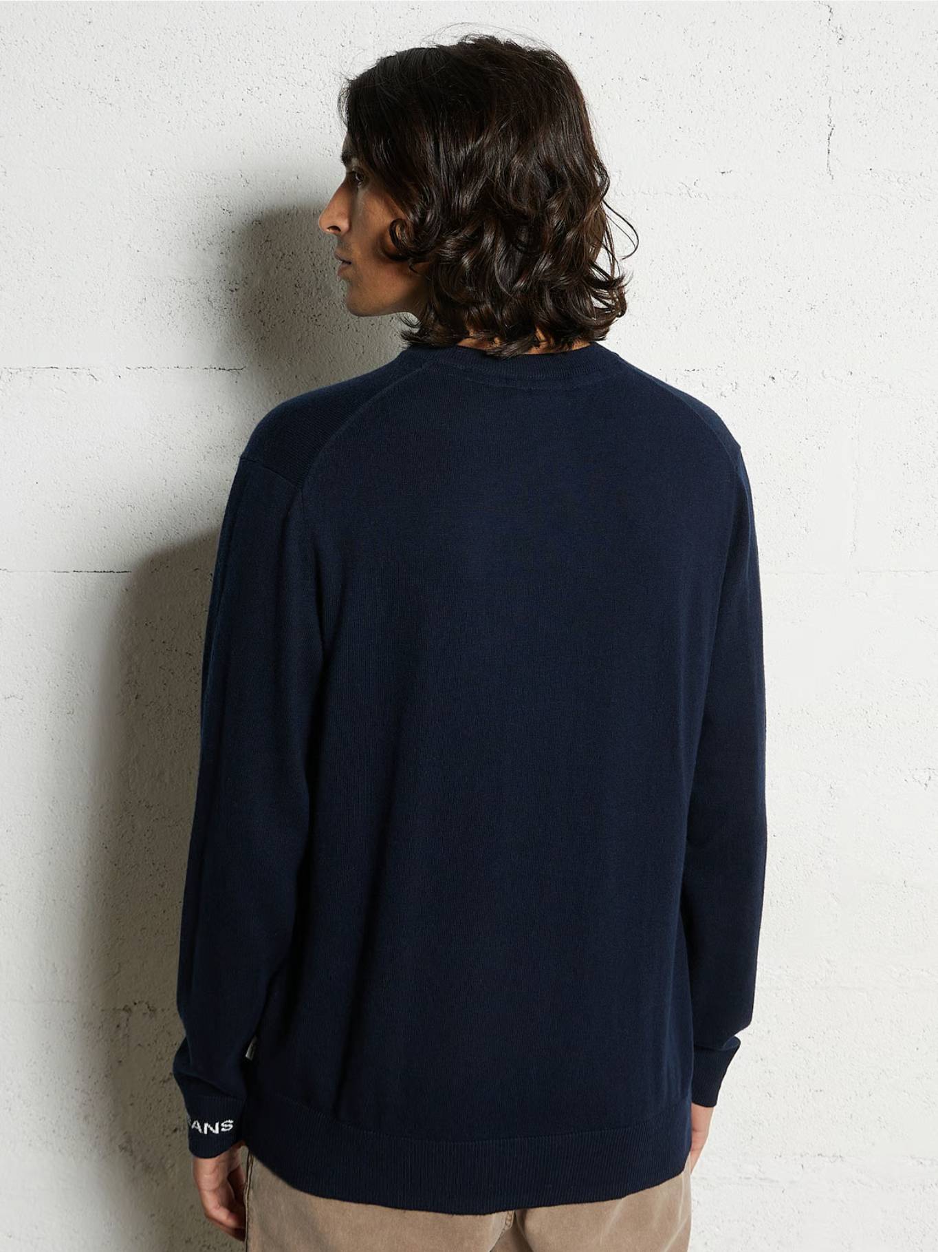 detail Pepe Jeans pánský tmavě modrý svetr