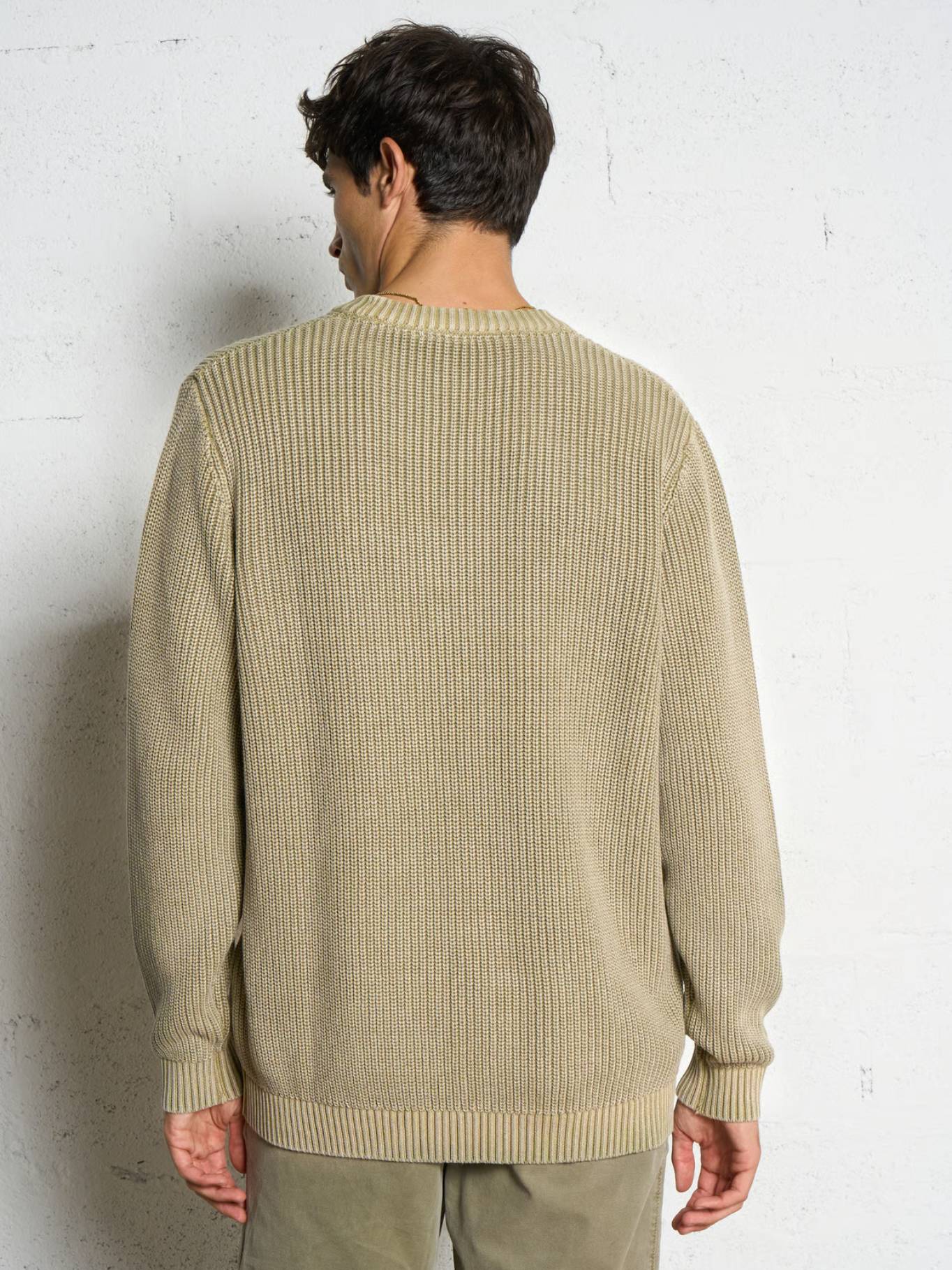 detail Pepe Jeans pánský khaki svetr