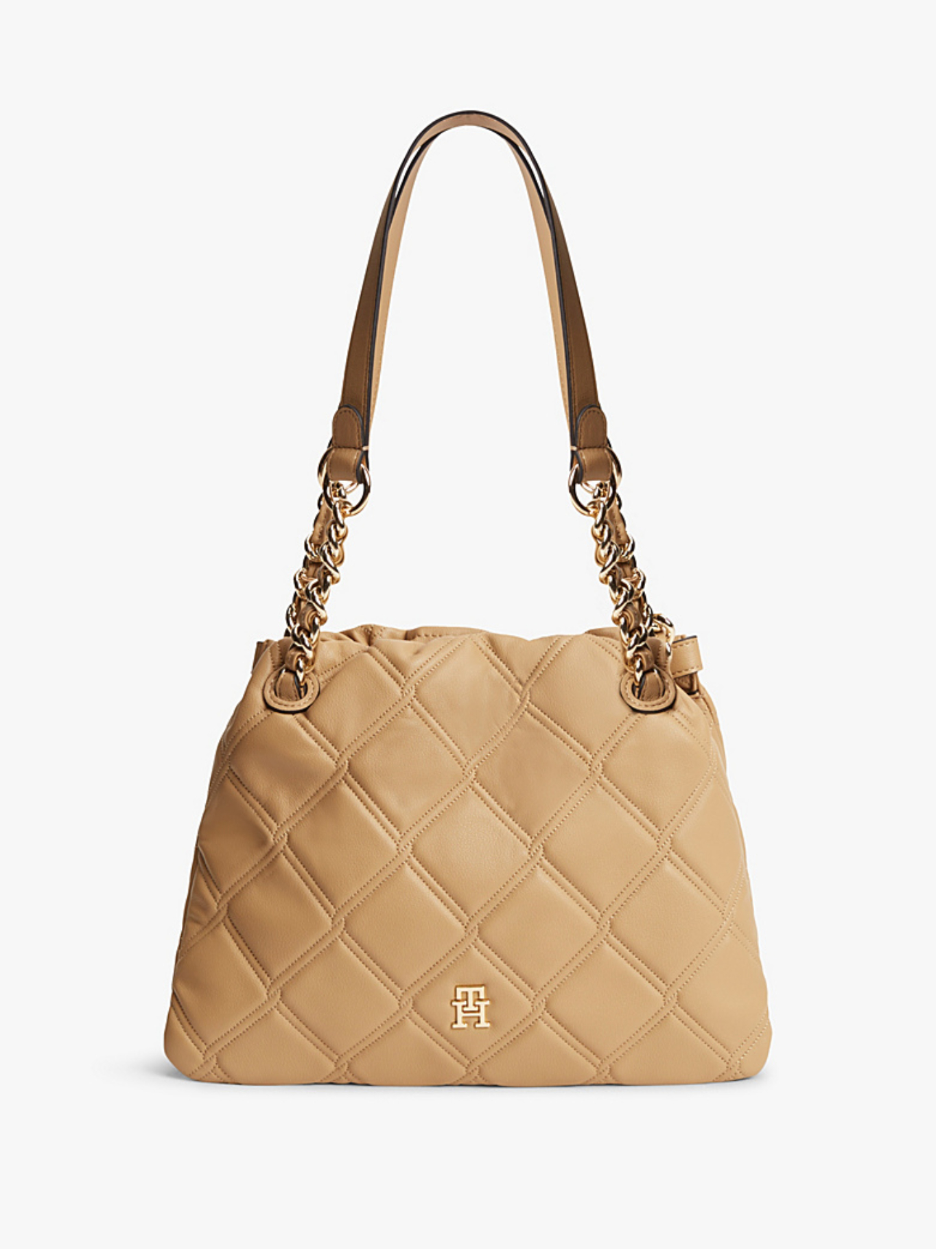 detail Tommy Hilfiger dámská hořčicová kabelka