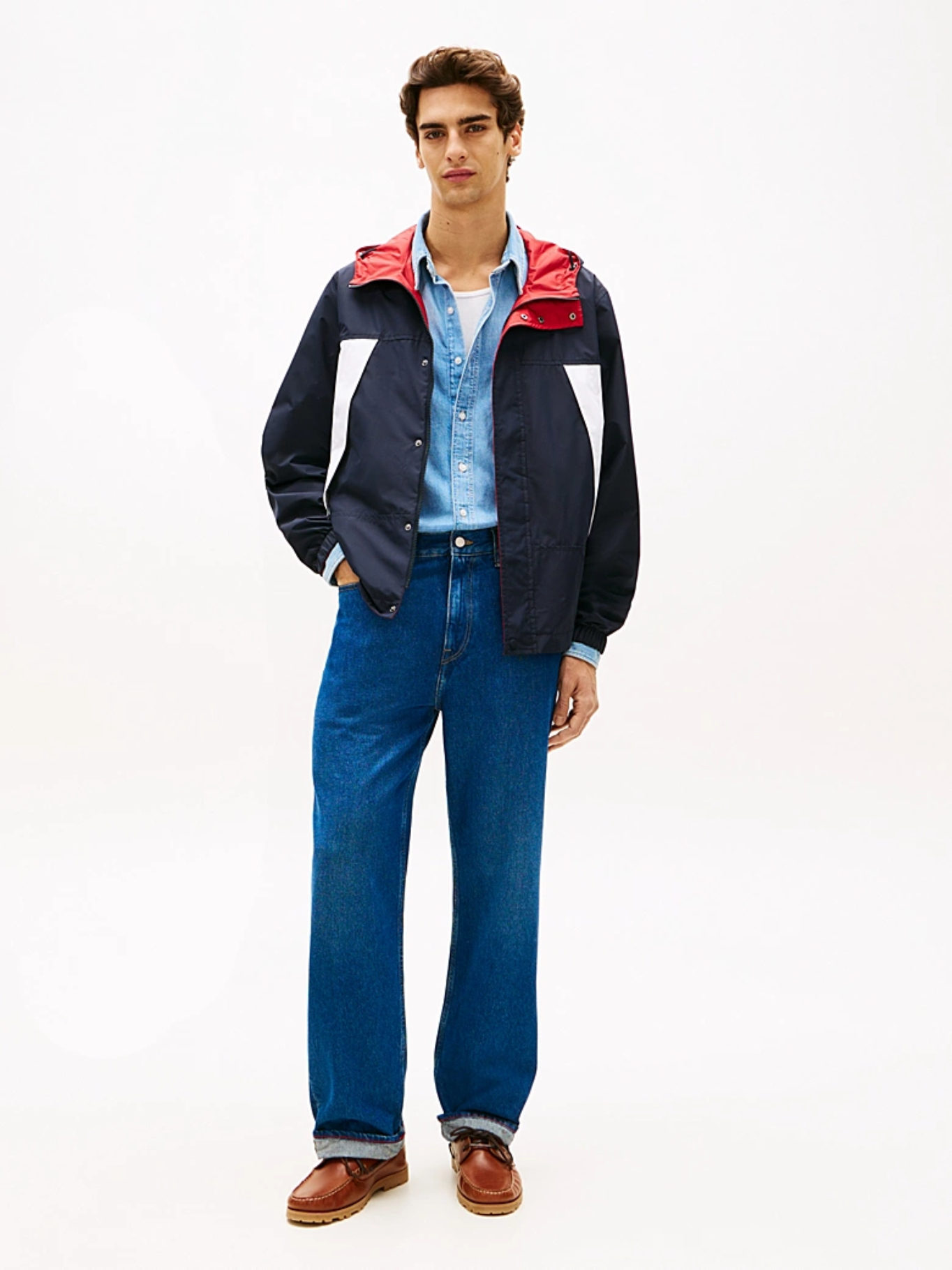detail Tommy Hilfiger pánská oboustranná bunda 