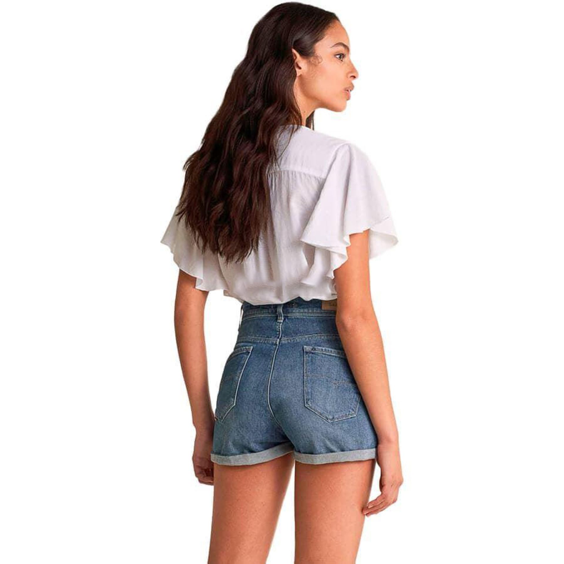 detail Salsa Jeans dámské modré šortky