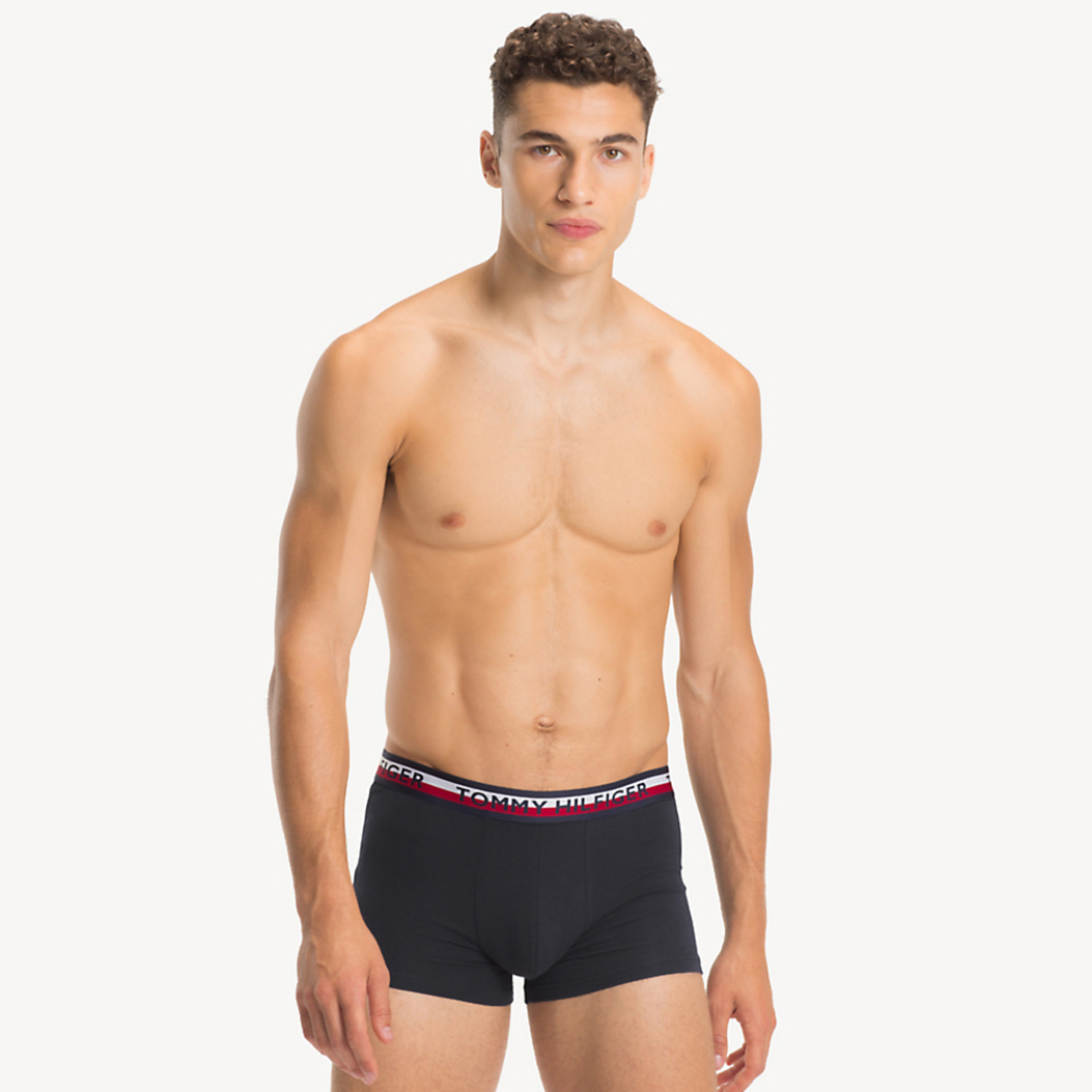 detail Tommy Hilfiger pánské černé boxerky 2pack