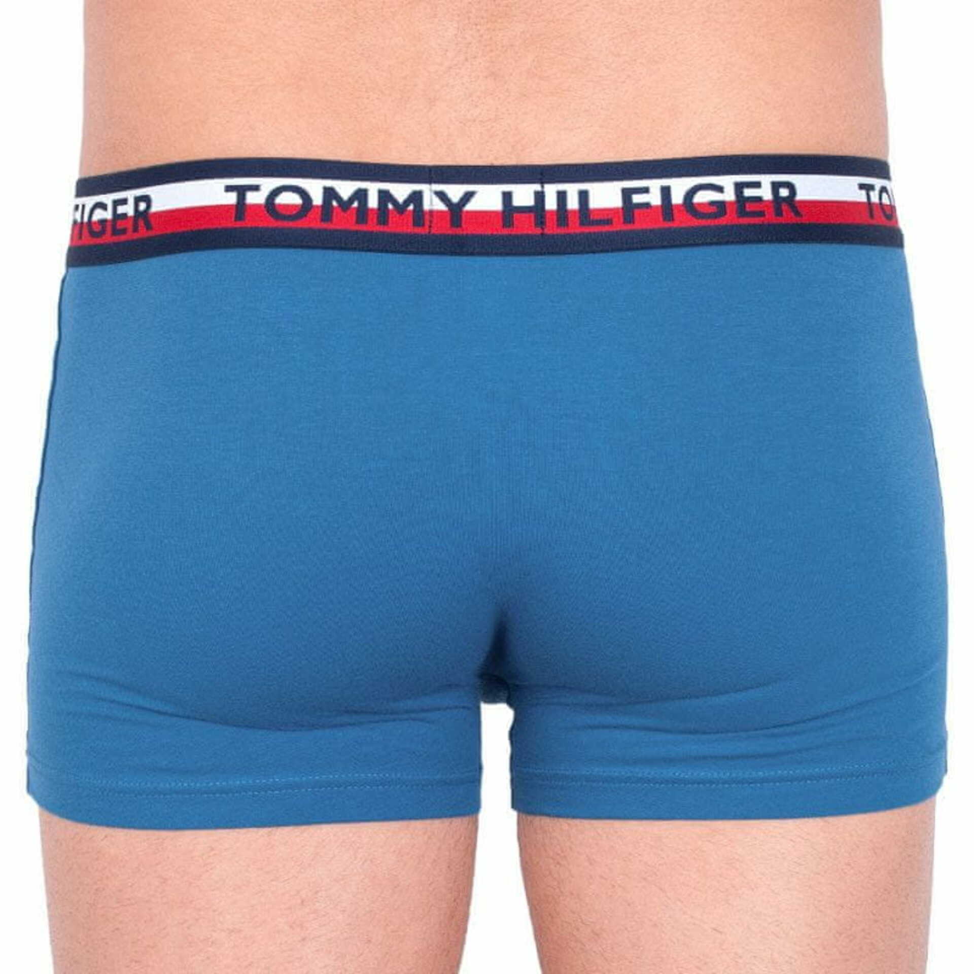 detail Tommy Hilfiger pánské modré boxerky 2pack
