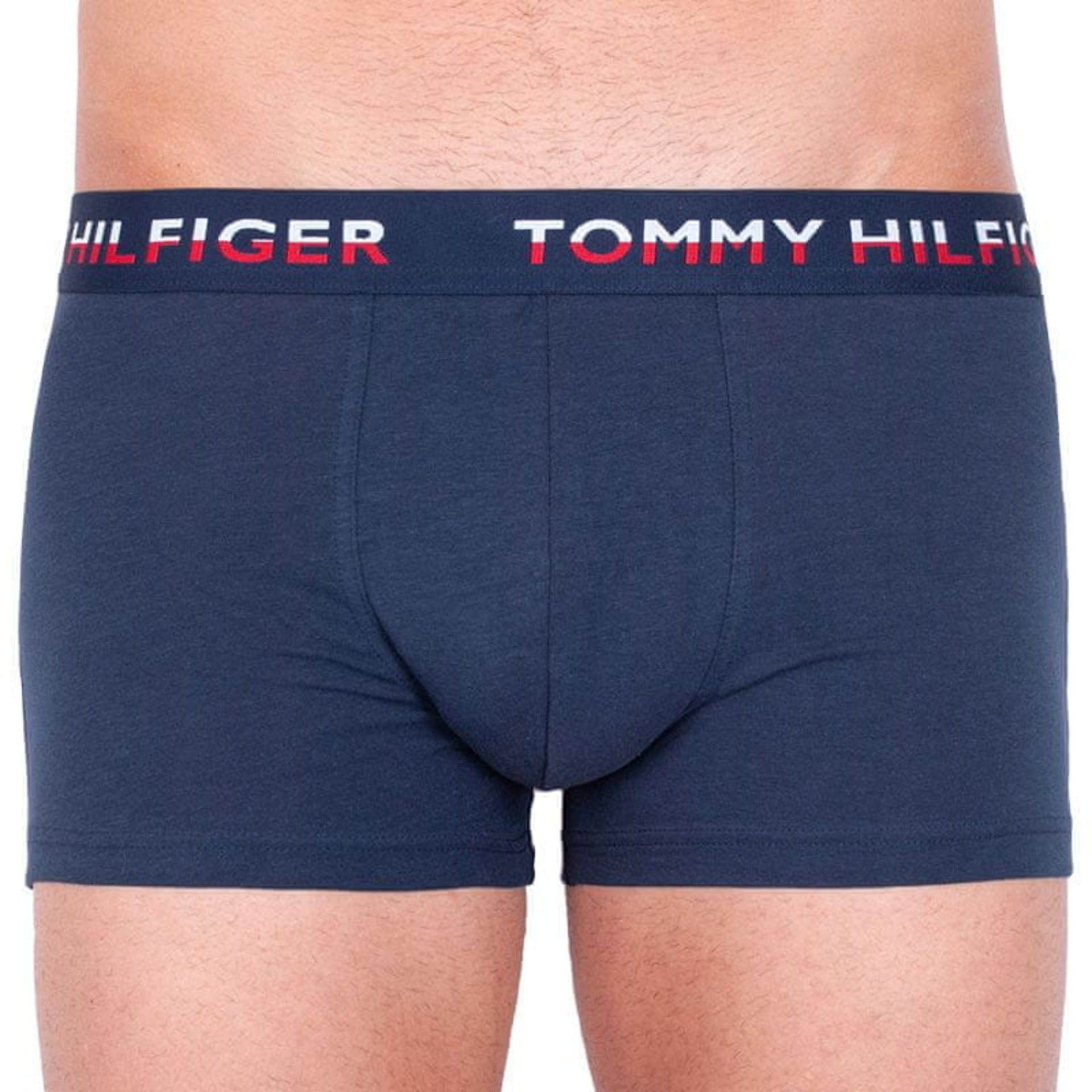 detail Tommy Hilfiger pánské modré boxerky 2pack