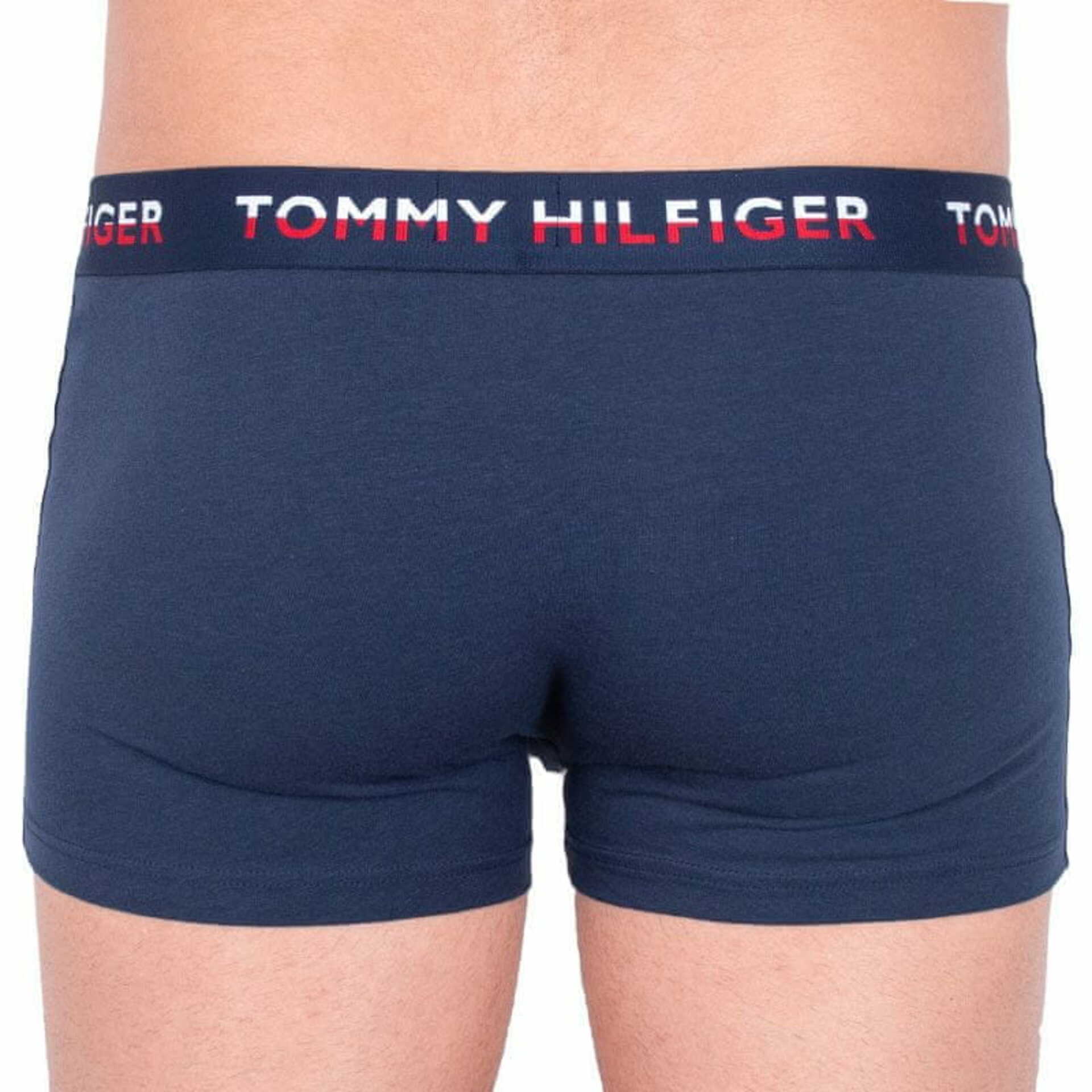 detail Tommy Hilfiger pánské modré boxerky 2pack