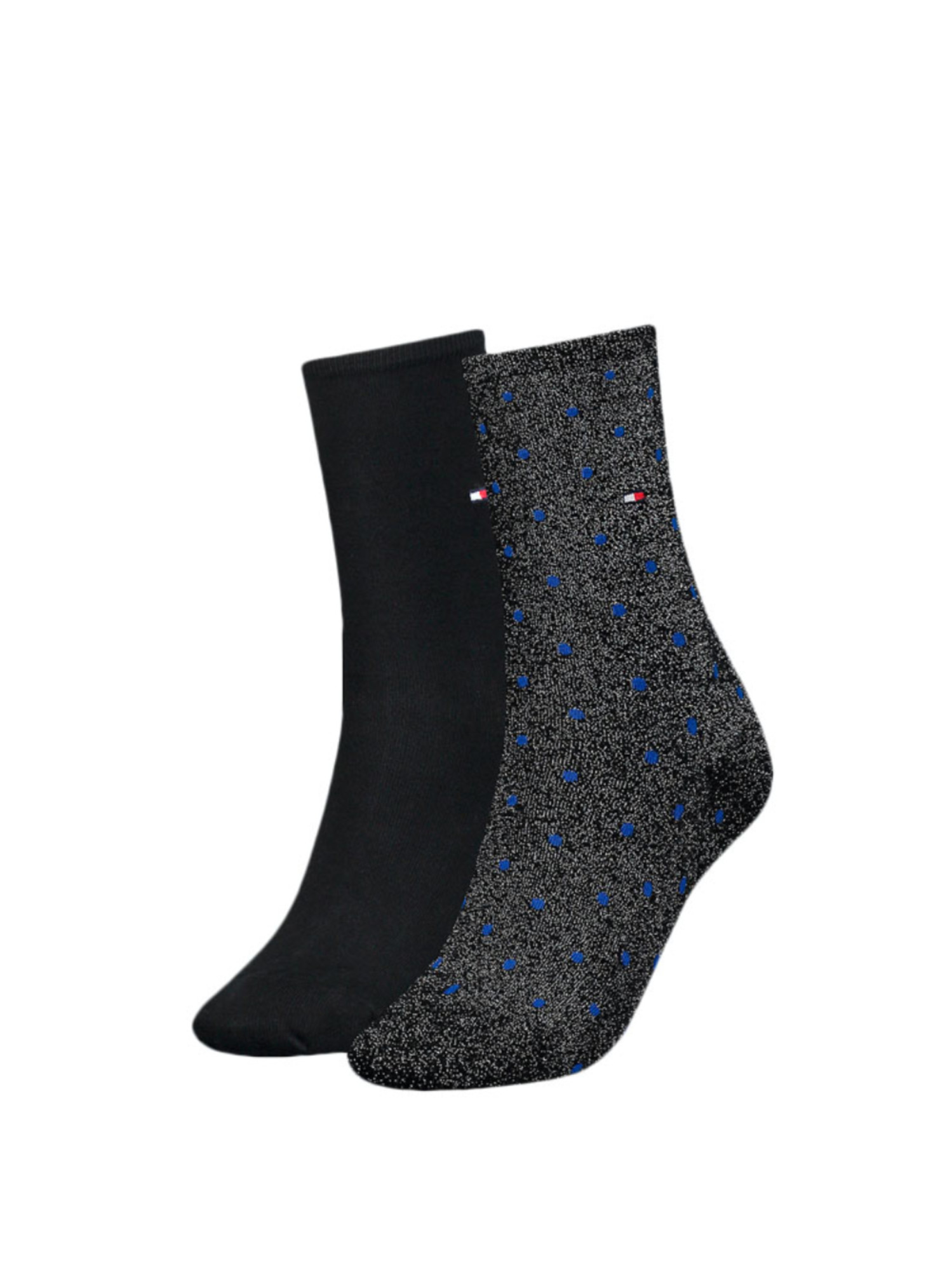 detail Tommy Hilfiger dámské černé ponožky 2 pack Dot