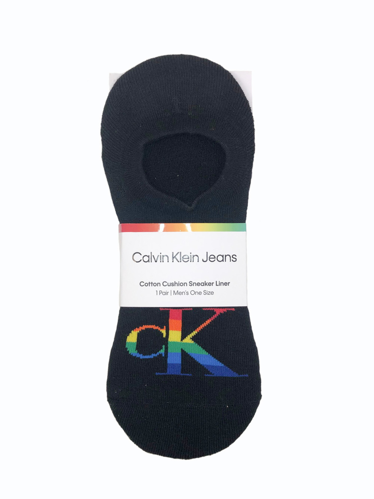 detail Calvin Klein pánské černé ponožky