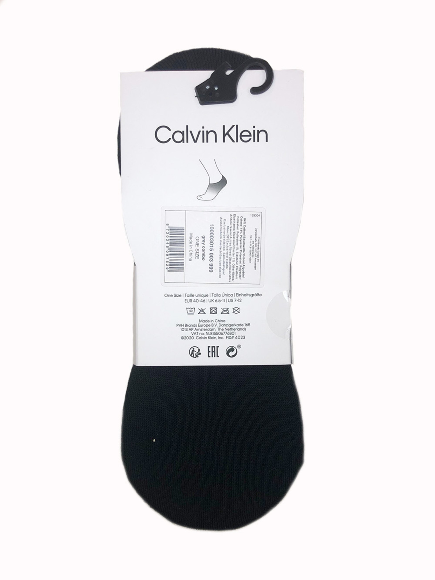 detail Calvin Klein pánské ponožky 3 pack