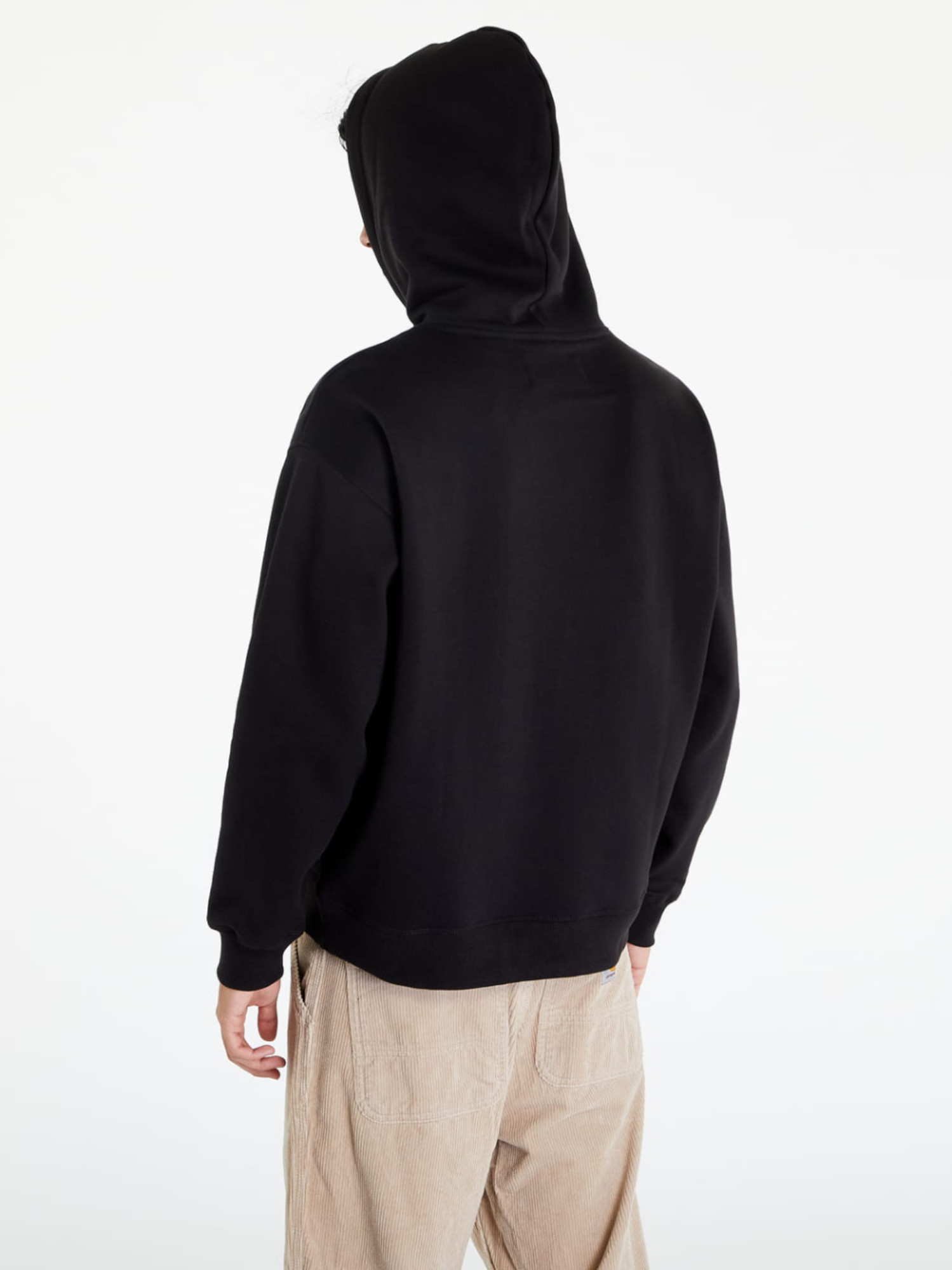 detail Calvin Klein pánská černá mikina Polaroid