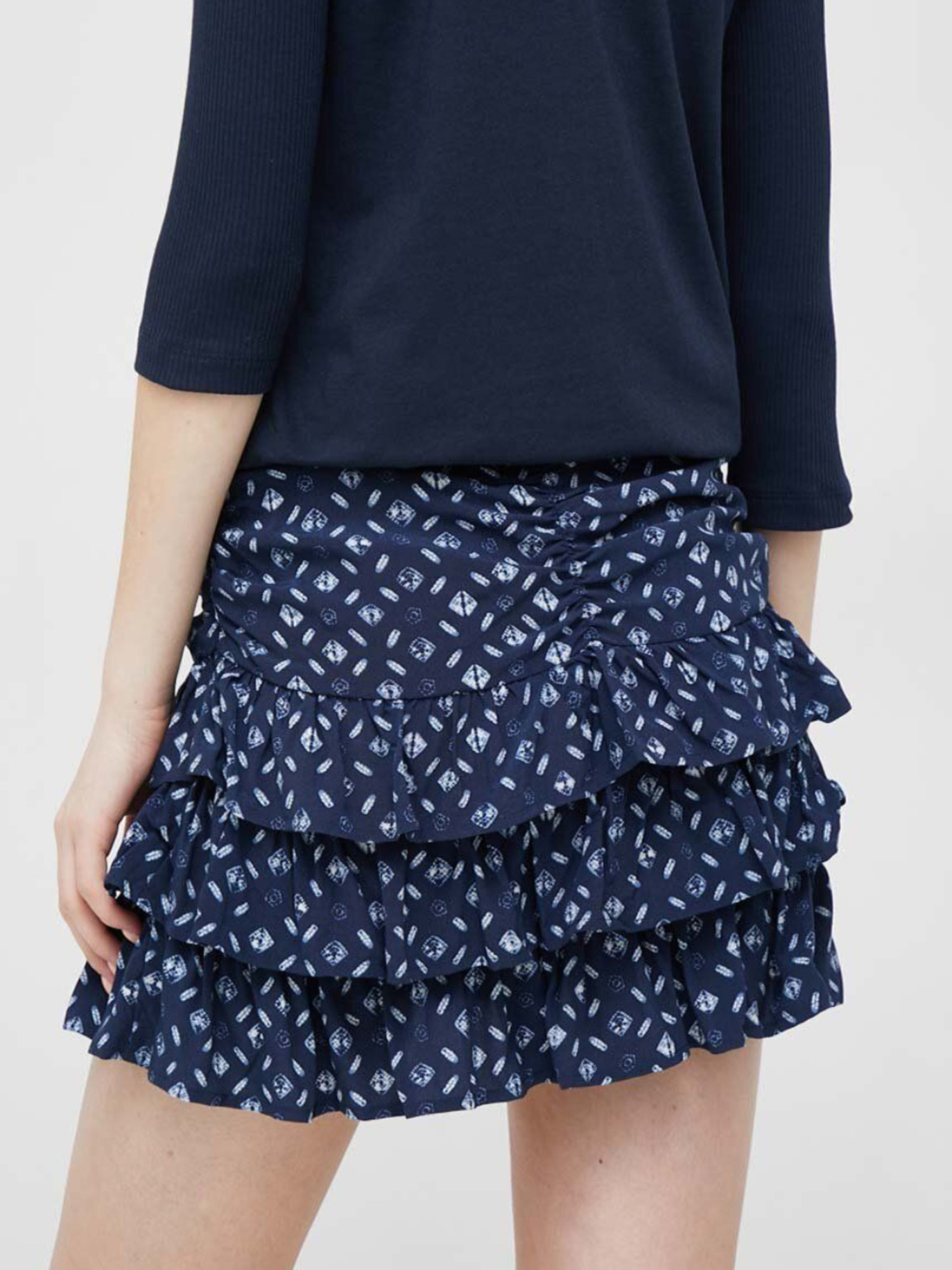 detail Pepe Jeans dámská tmavě modrá sukně