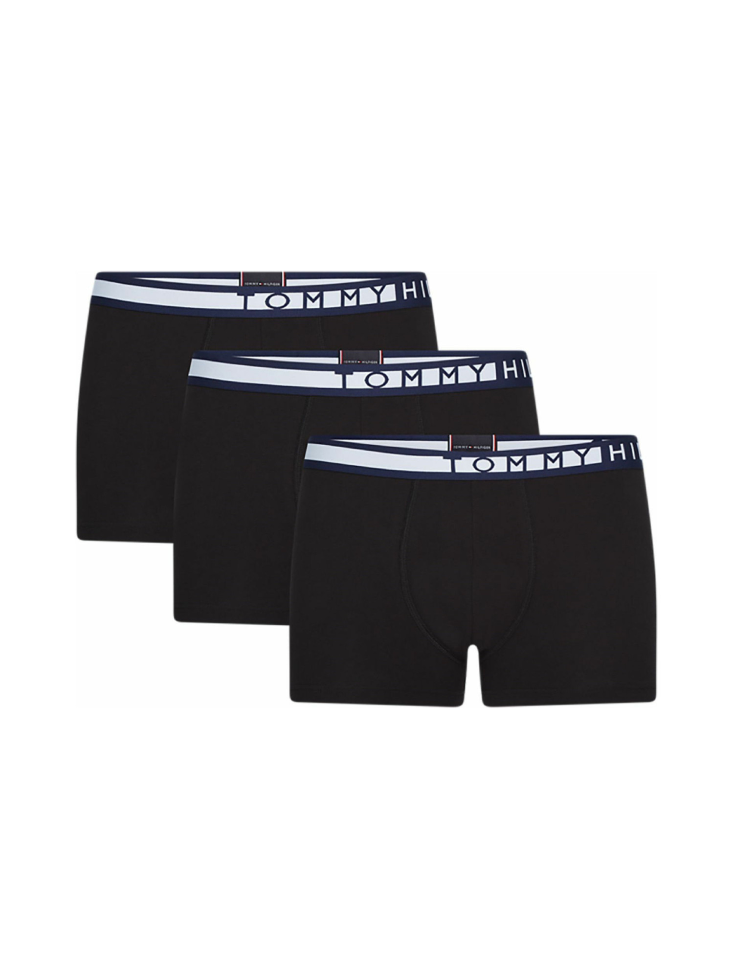 detail Tommy Hilfiger pánské černé boxerky 3 pack