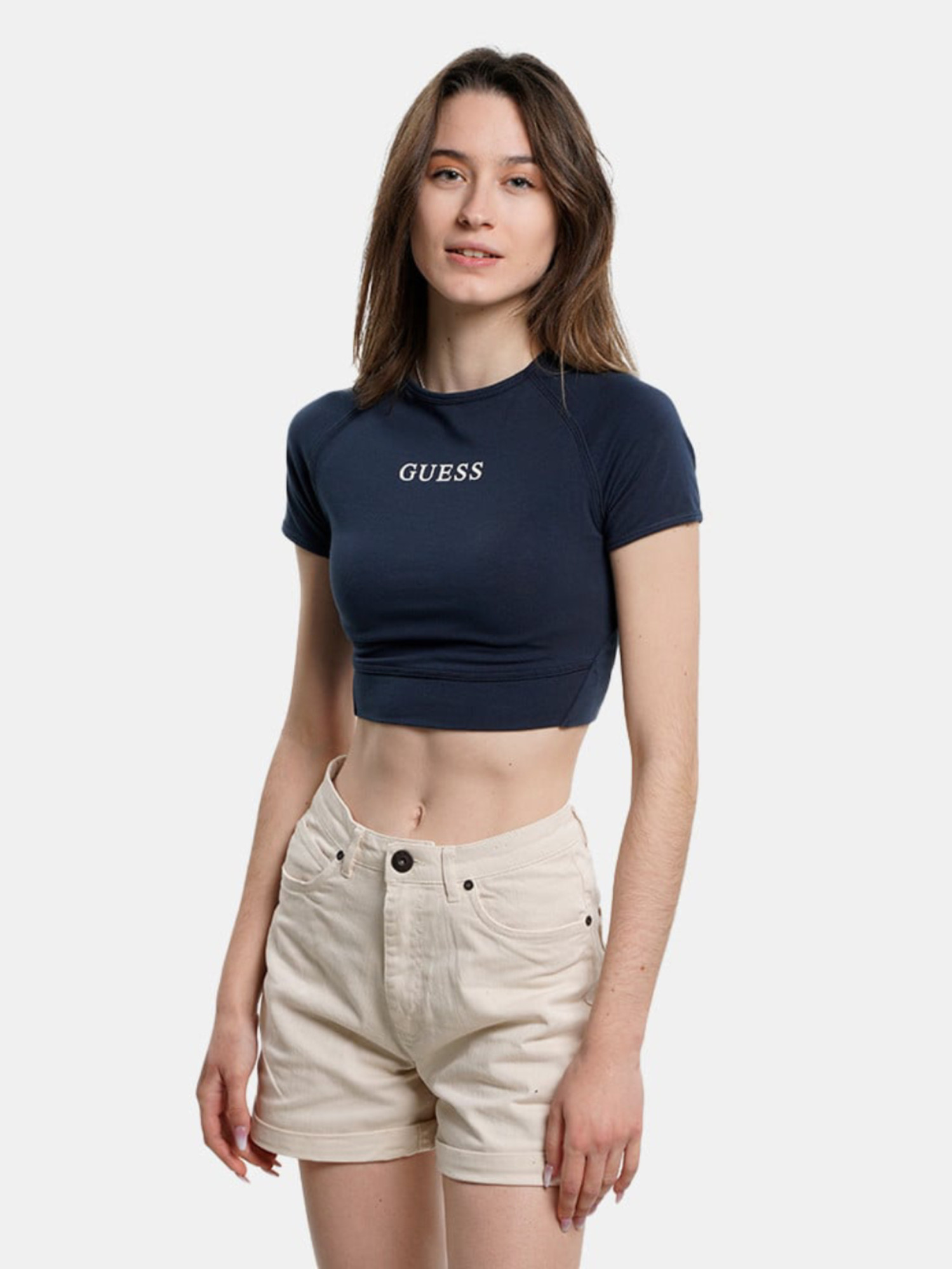 detail Guess dámský modrý top