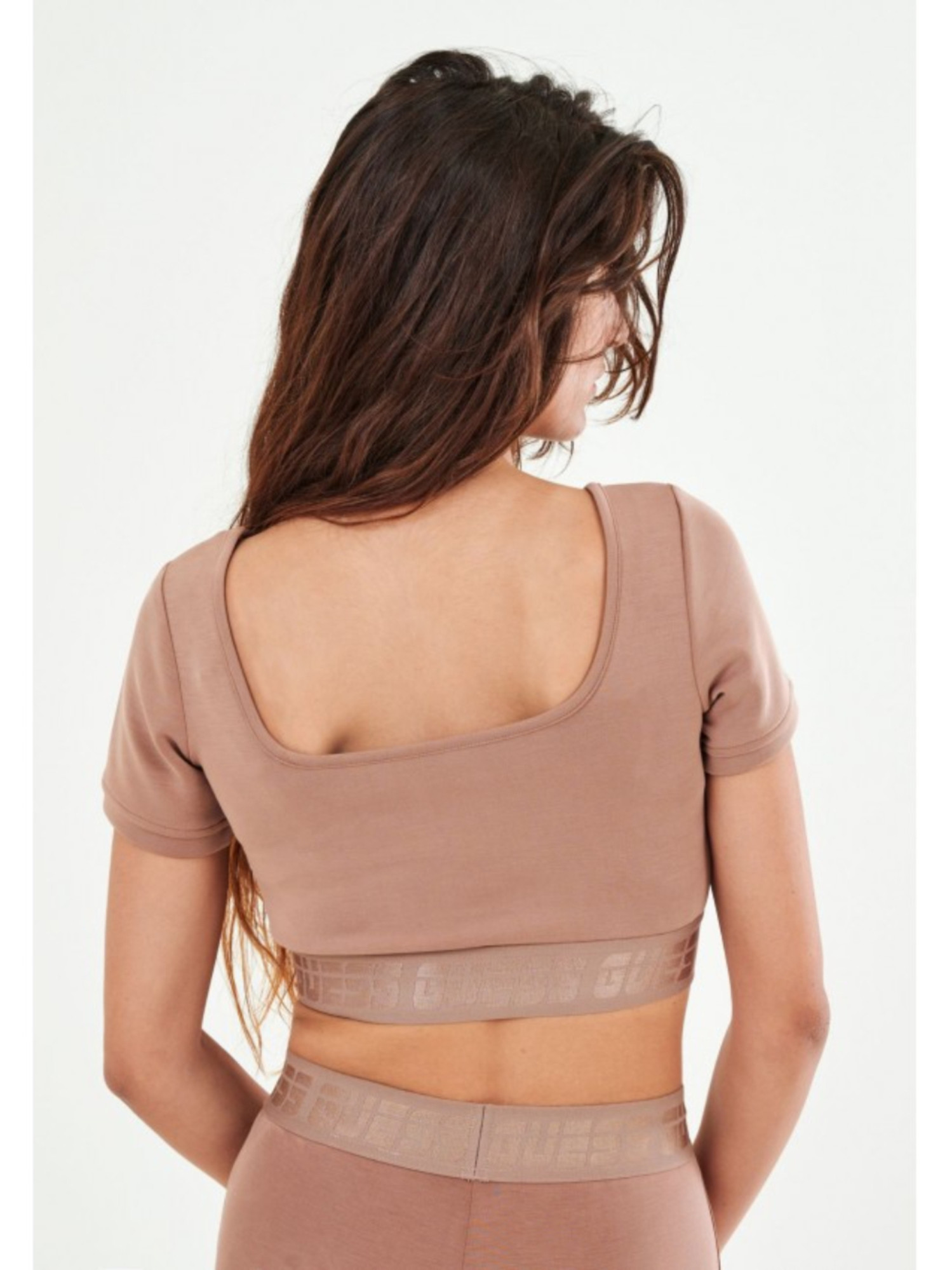 detail Guess dámský hnědý top