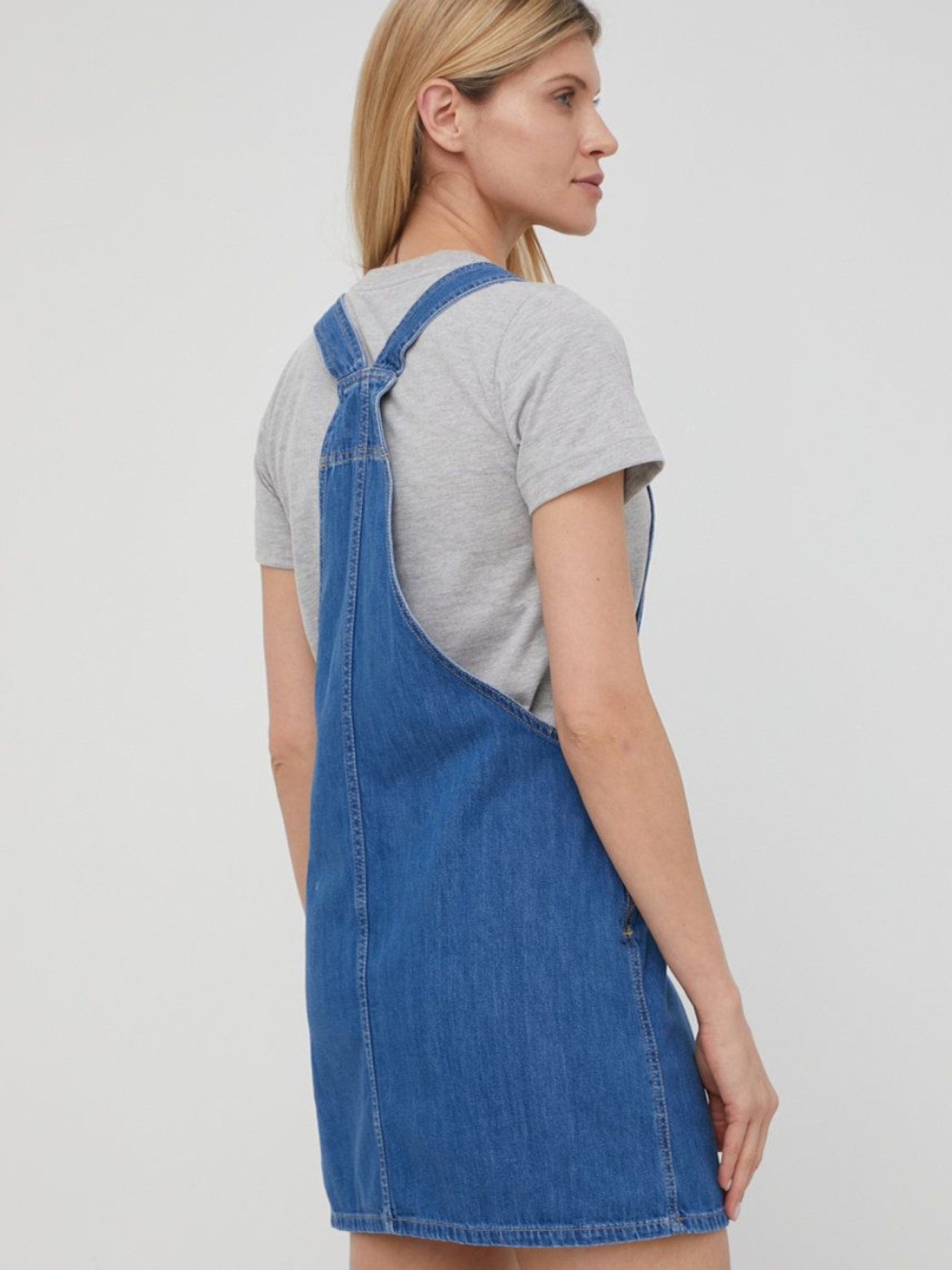 detail Pepe Jeans dámské modré džínové šaty Crane