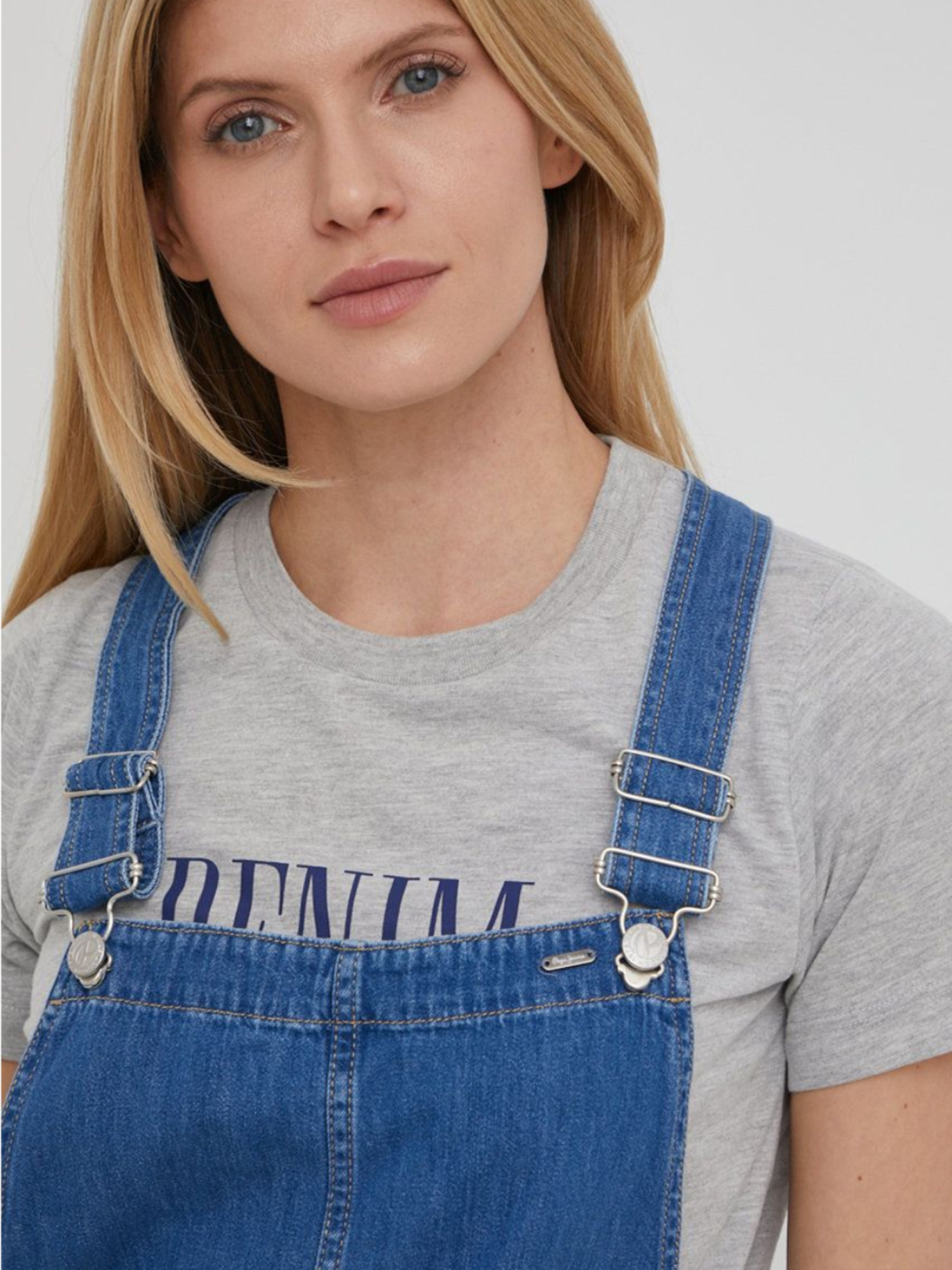 detail Pepe Jeans dámské modré džínové šaty Crane