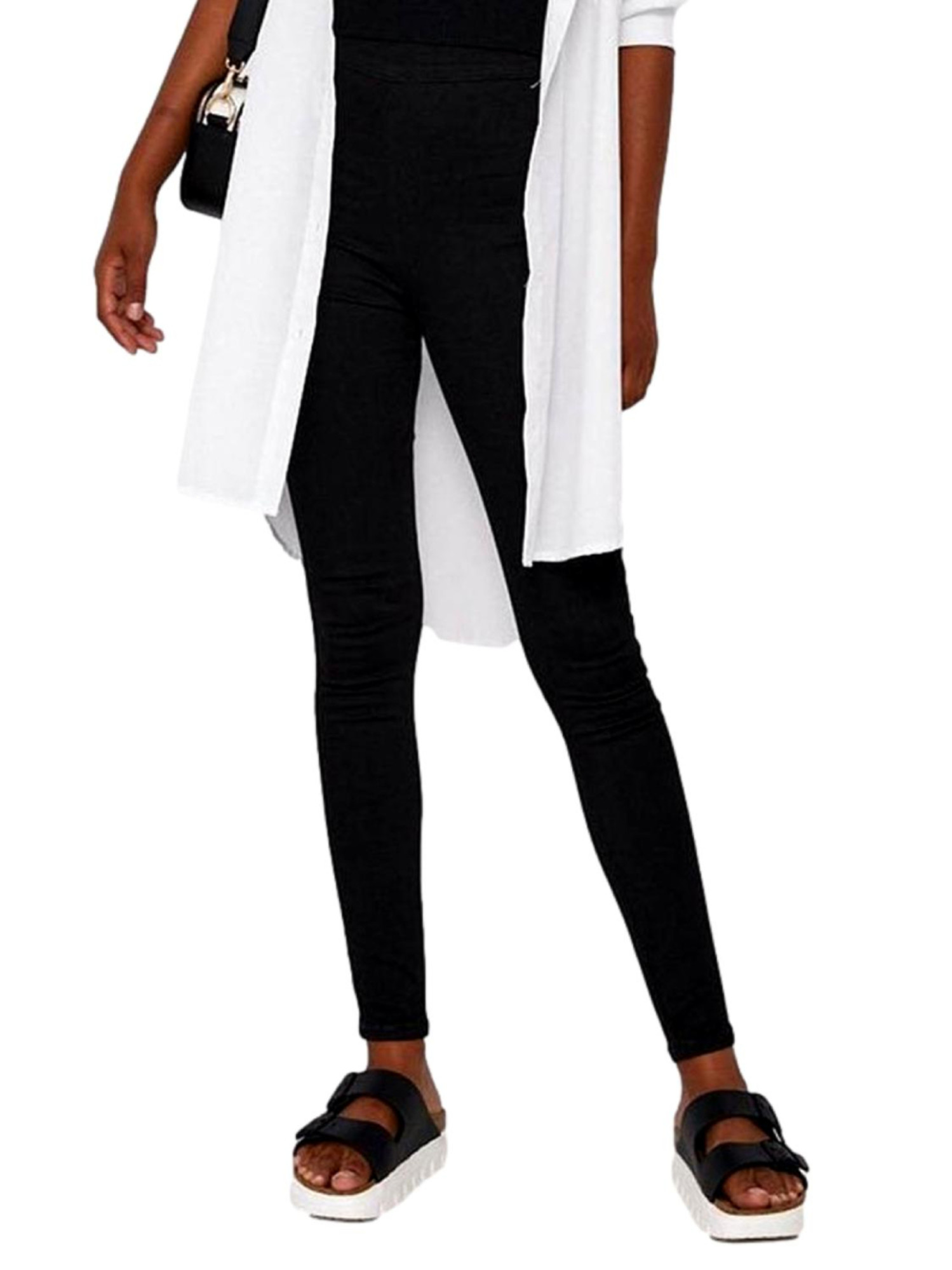 detail Pepe Jeans dámské černé legíny