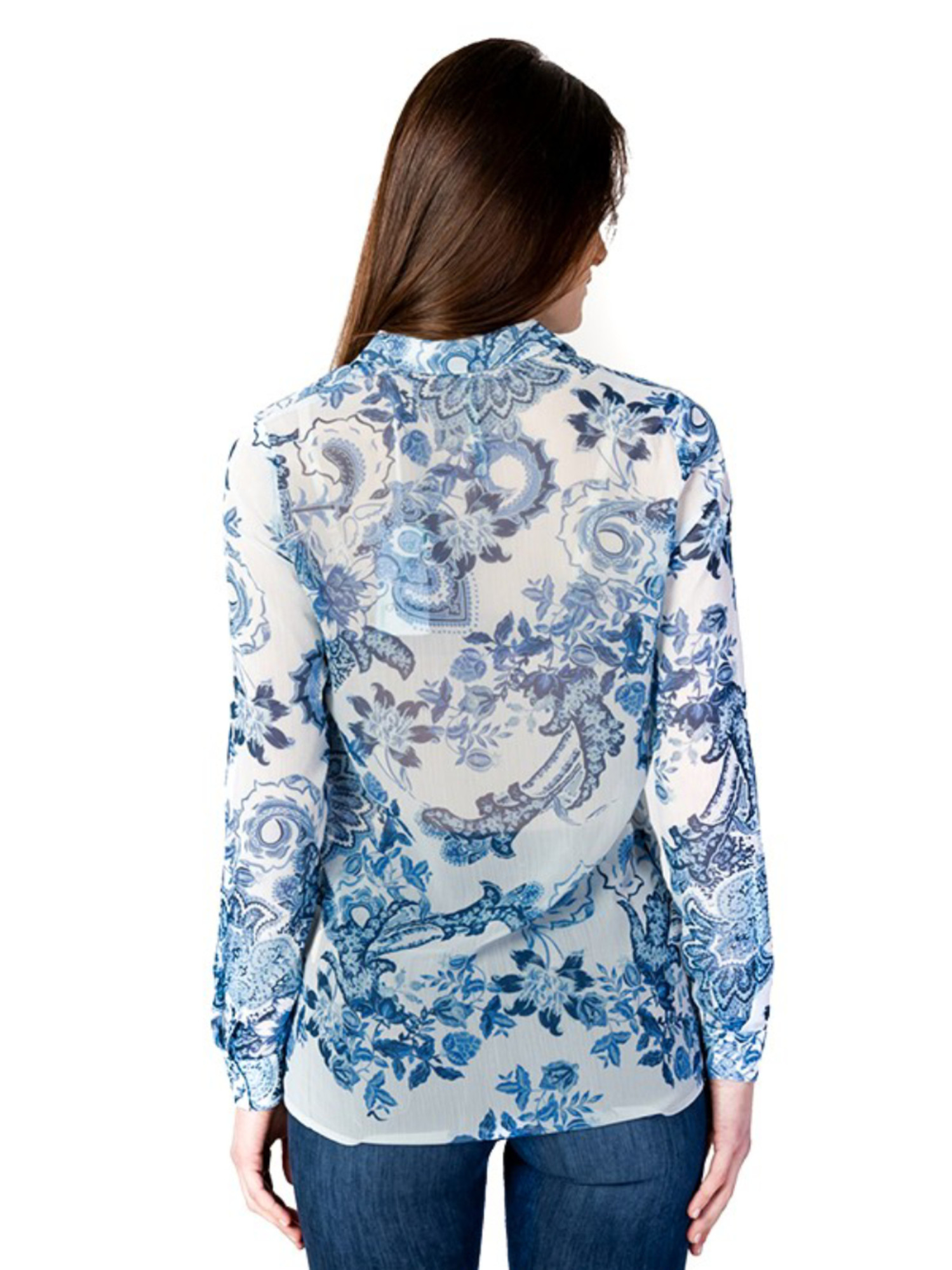 detail Guess dámská modrá košile