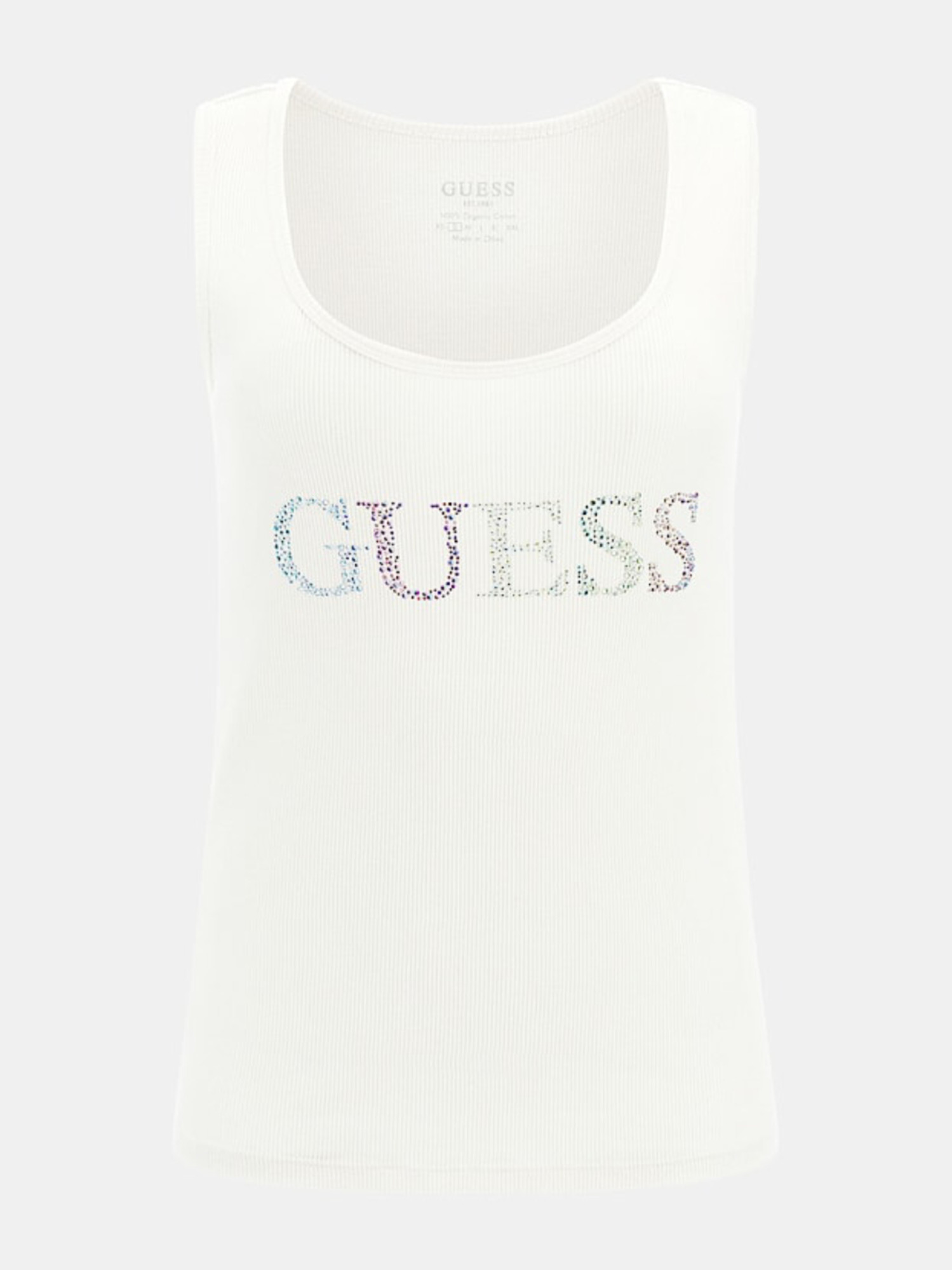 detail Guess dámské krémové tílko