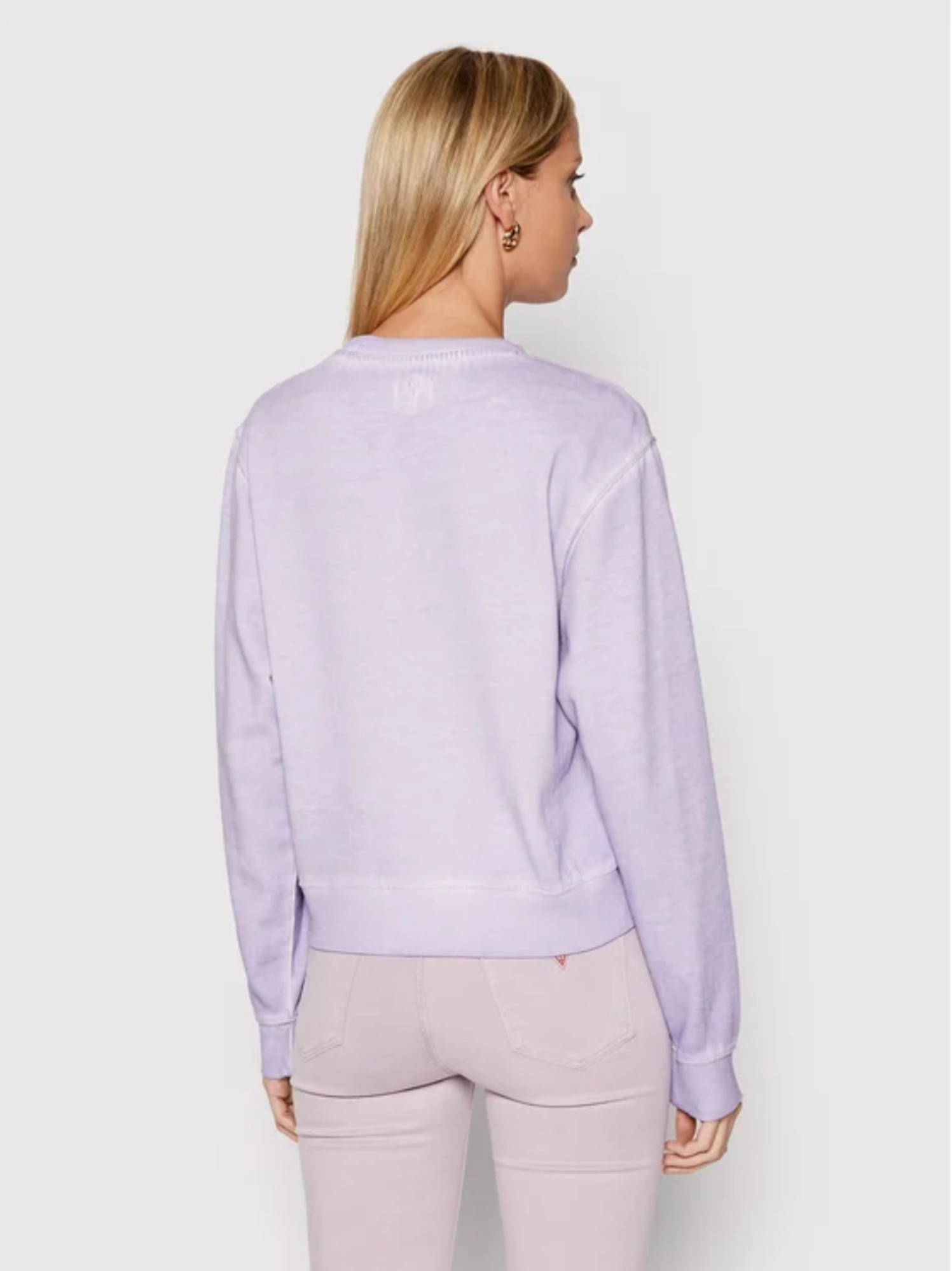 detail Guess dámská fialová mikina