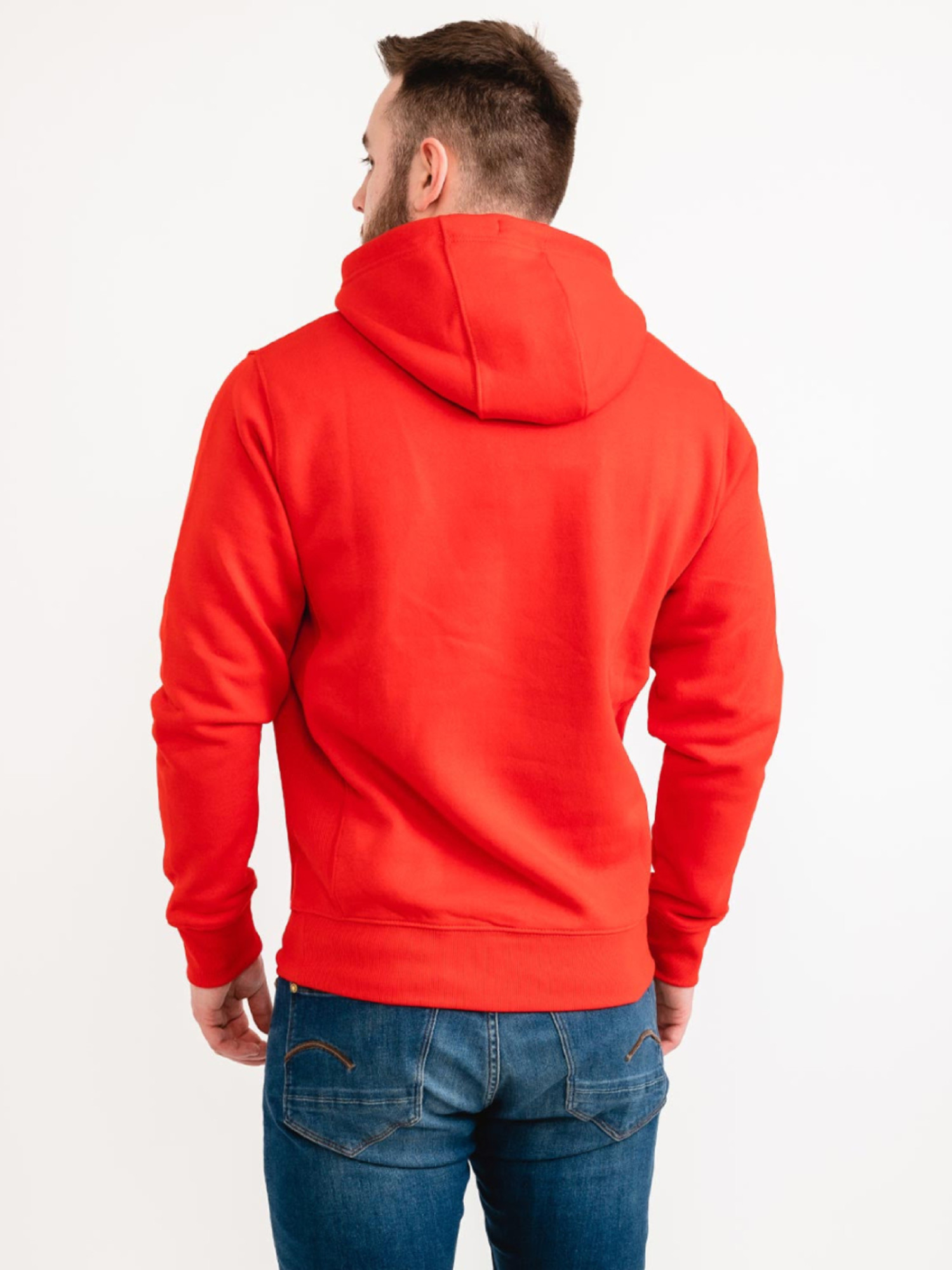 detail Tommy Jeans pánská červená mikina