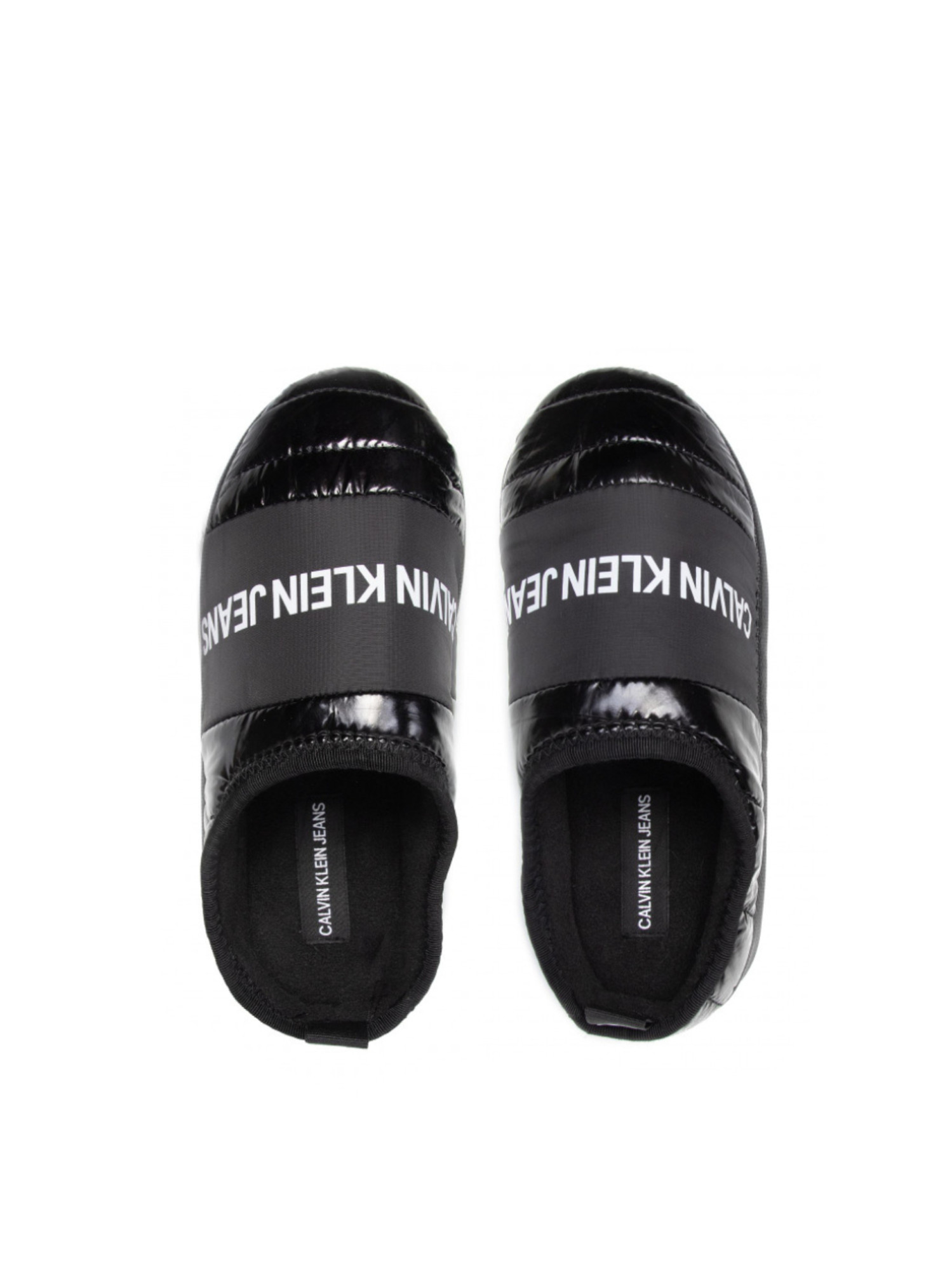 detail Calvin Klein dámské černé bačkory