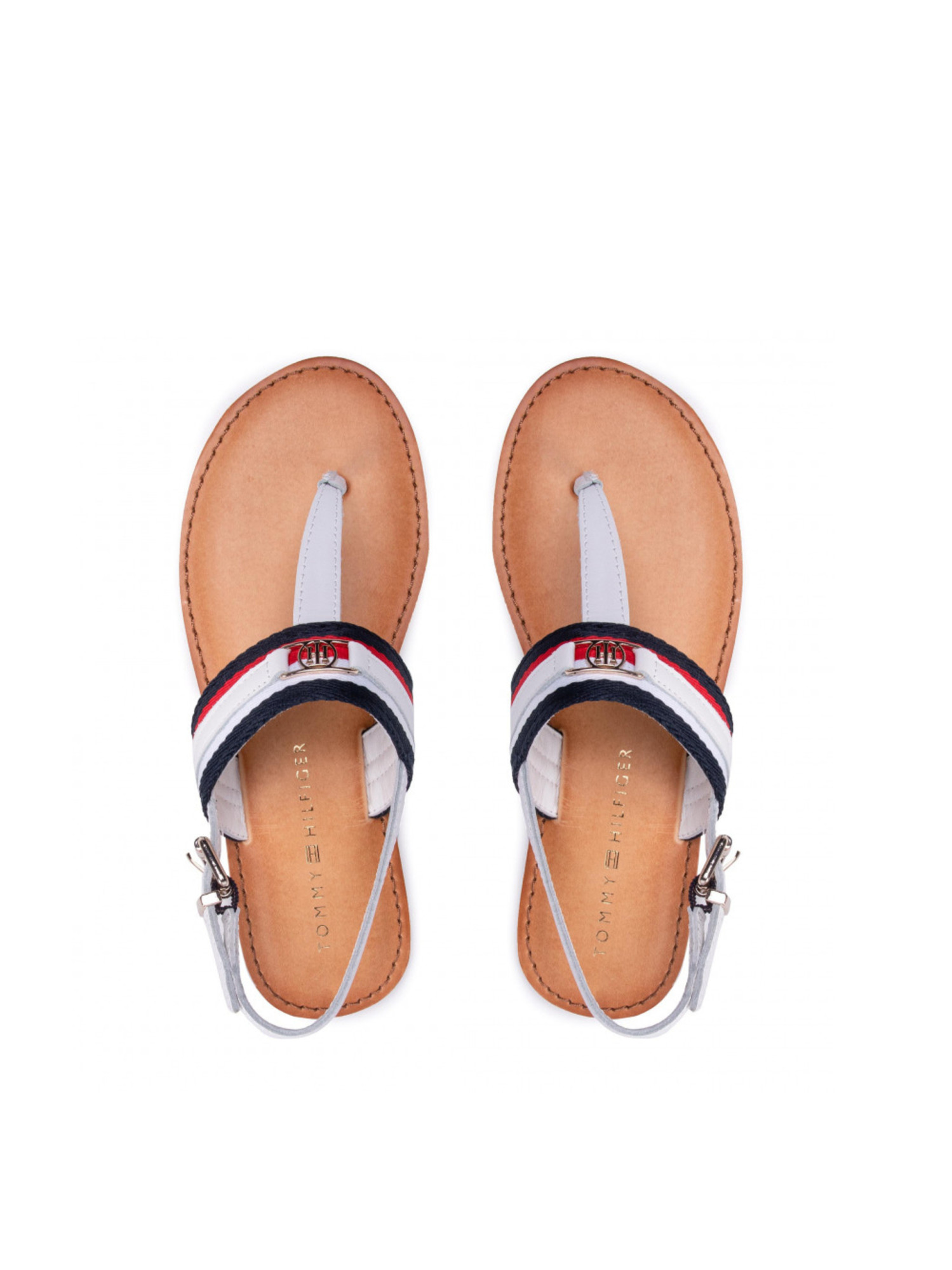 detail Tommy Hilfiger dámské bílé sandály