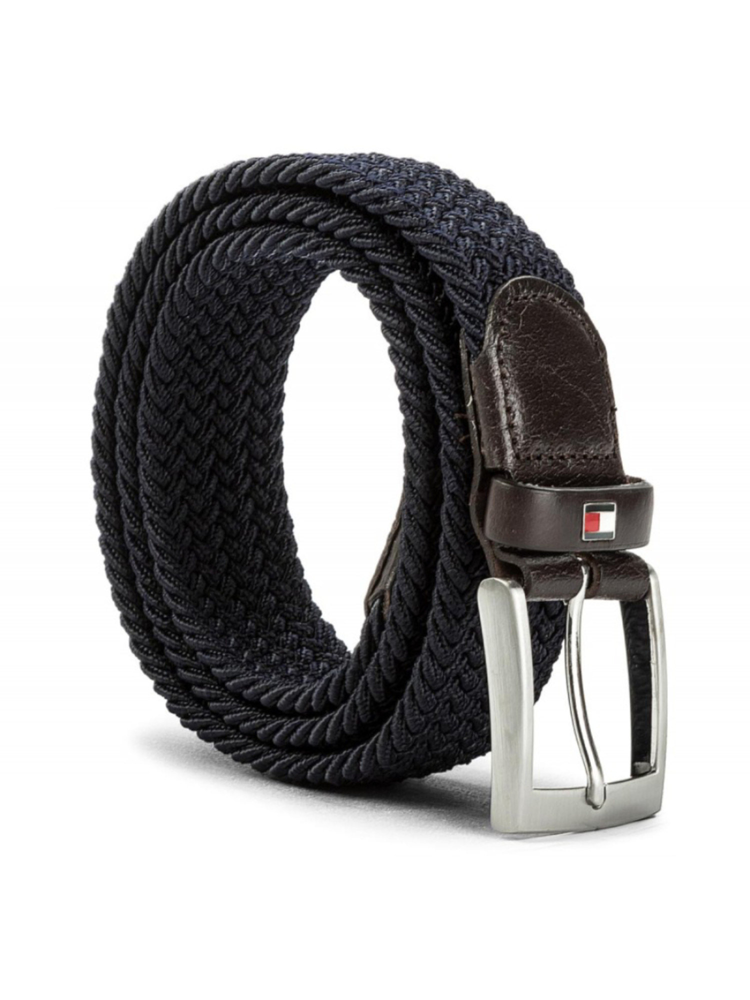 detail Tommy Hilfiger pánský tmavěmodrý pásek