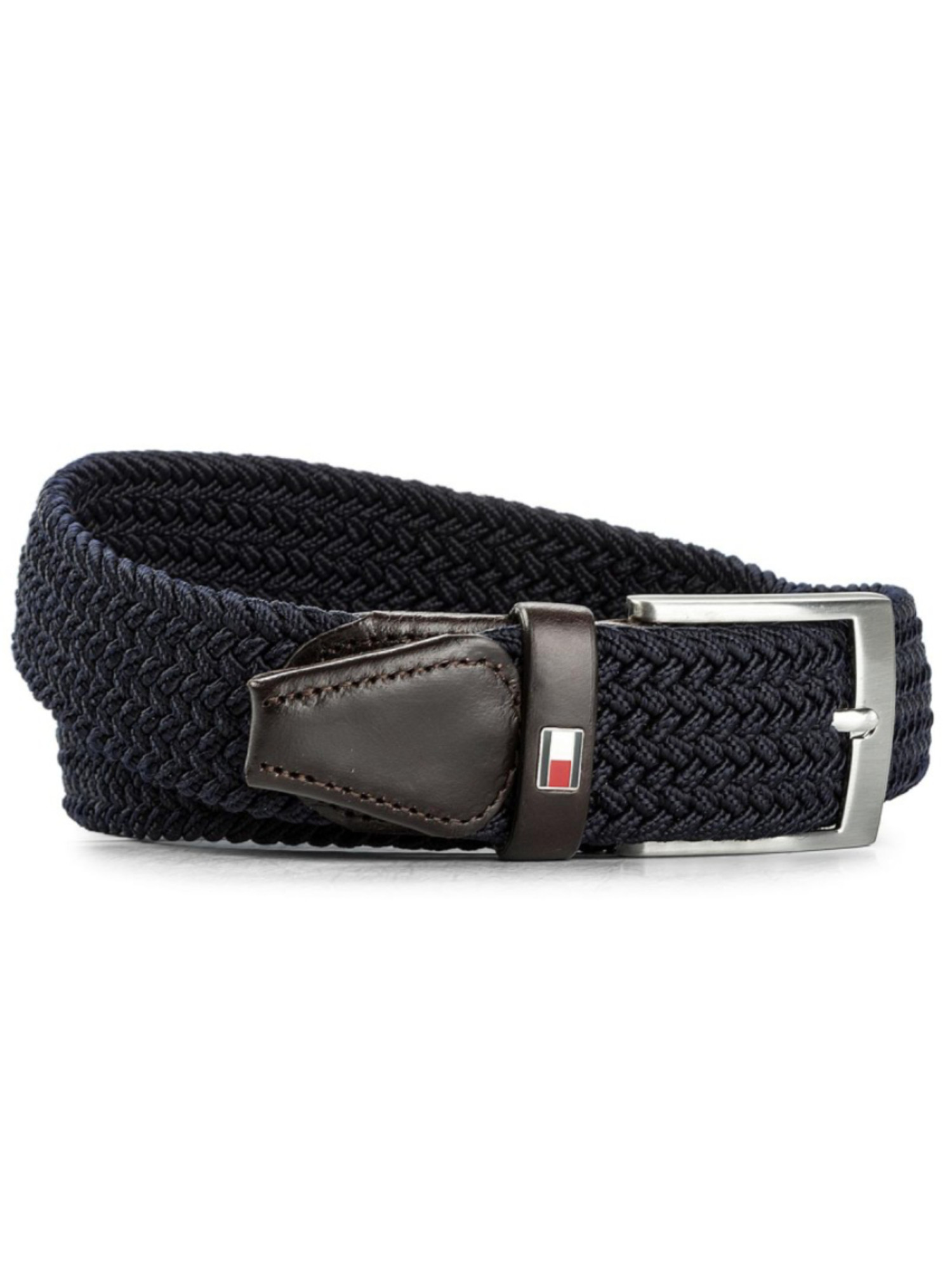 detail Tommy Hilfiger pánský tmavěmodrý pásek