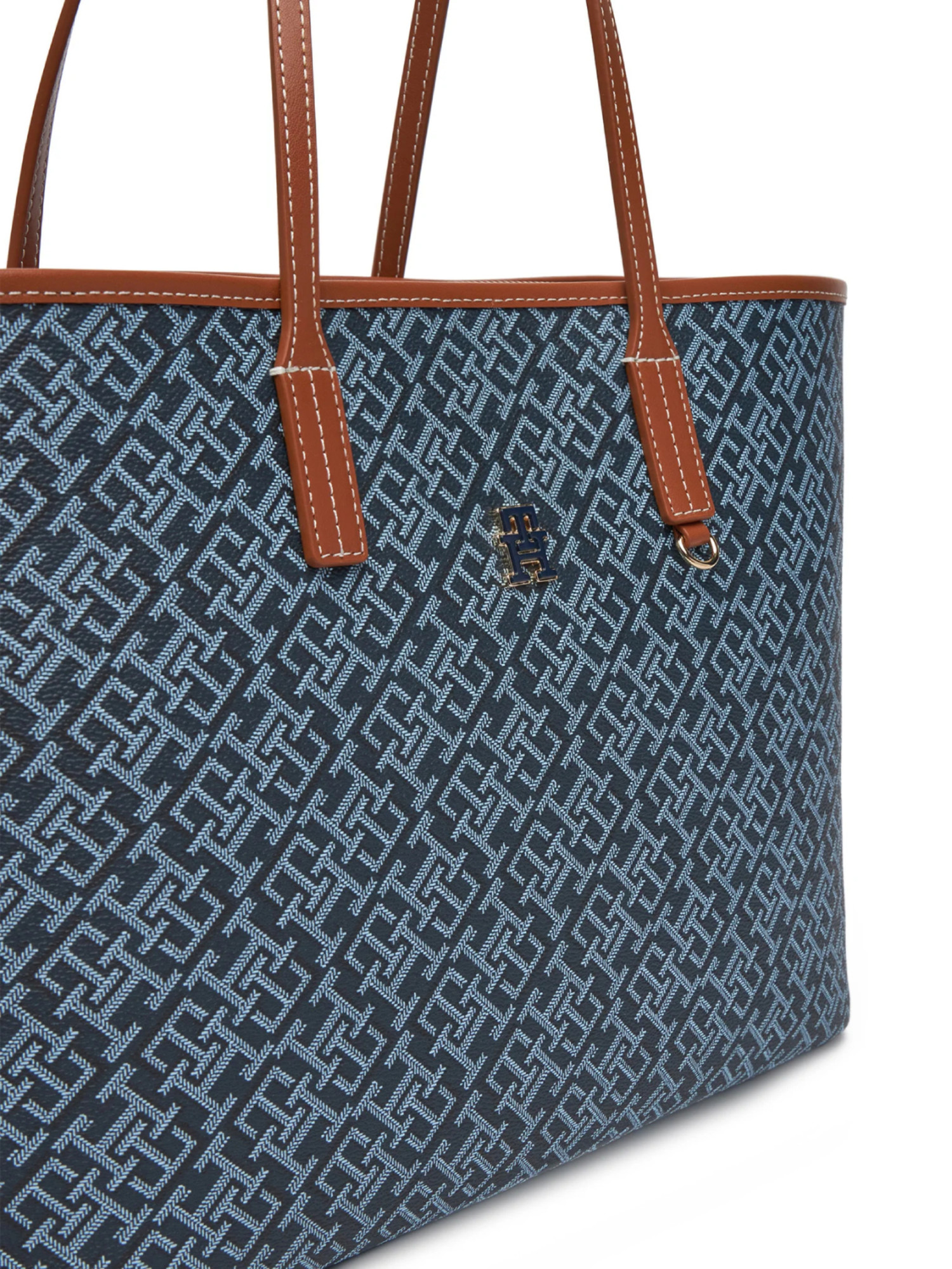 detail Tommy Hilfiger dámská modrá kabelka Tote
