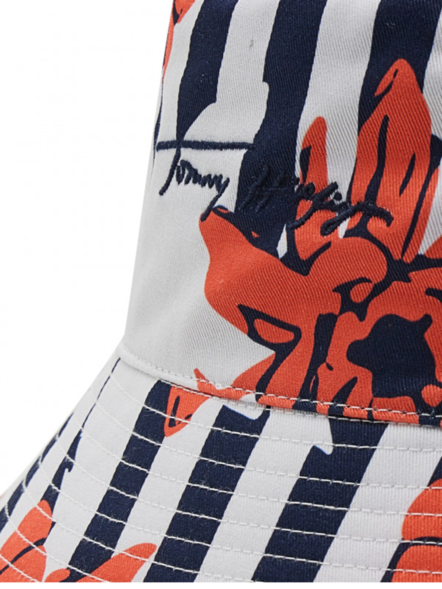 detail Tommy Hilfiger dámský vzorovaný klobouk
