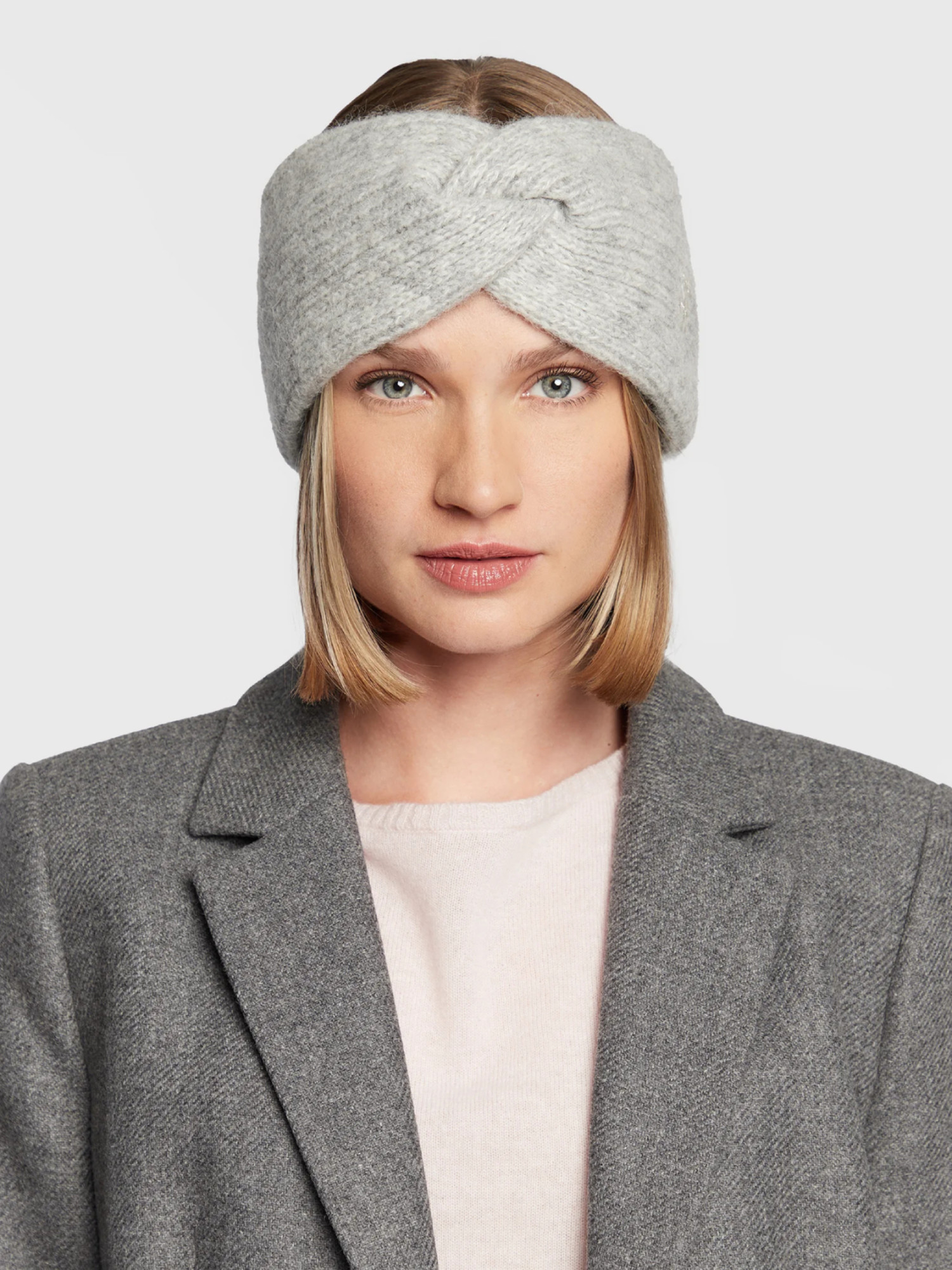 detail Tommy Hilfiger dámská šedá čelenka