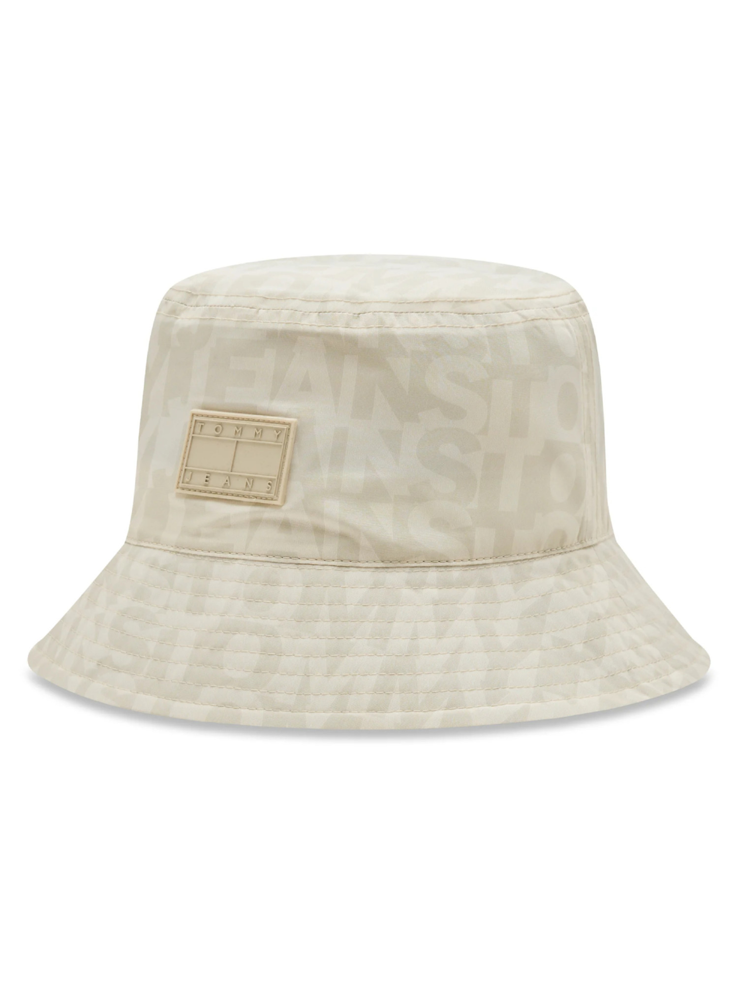detail Tommy Jeans dámský krémový klobouk
