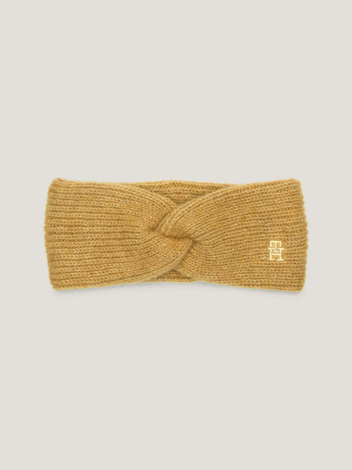 detail Tommy Hilfiger dámská hnědá čelenka