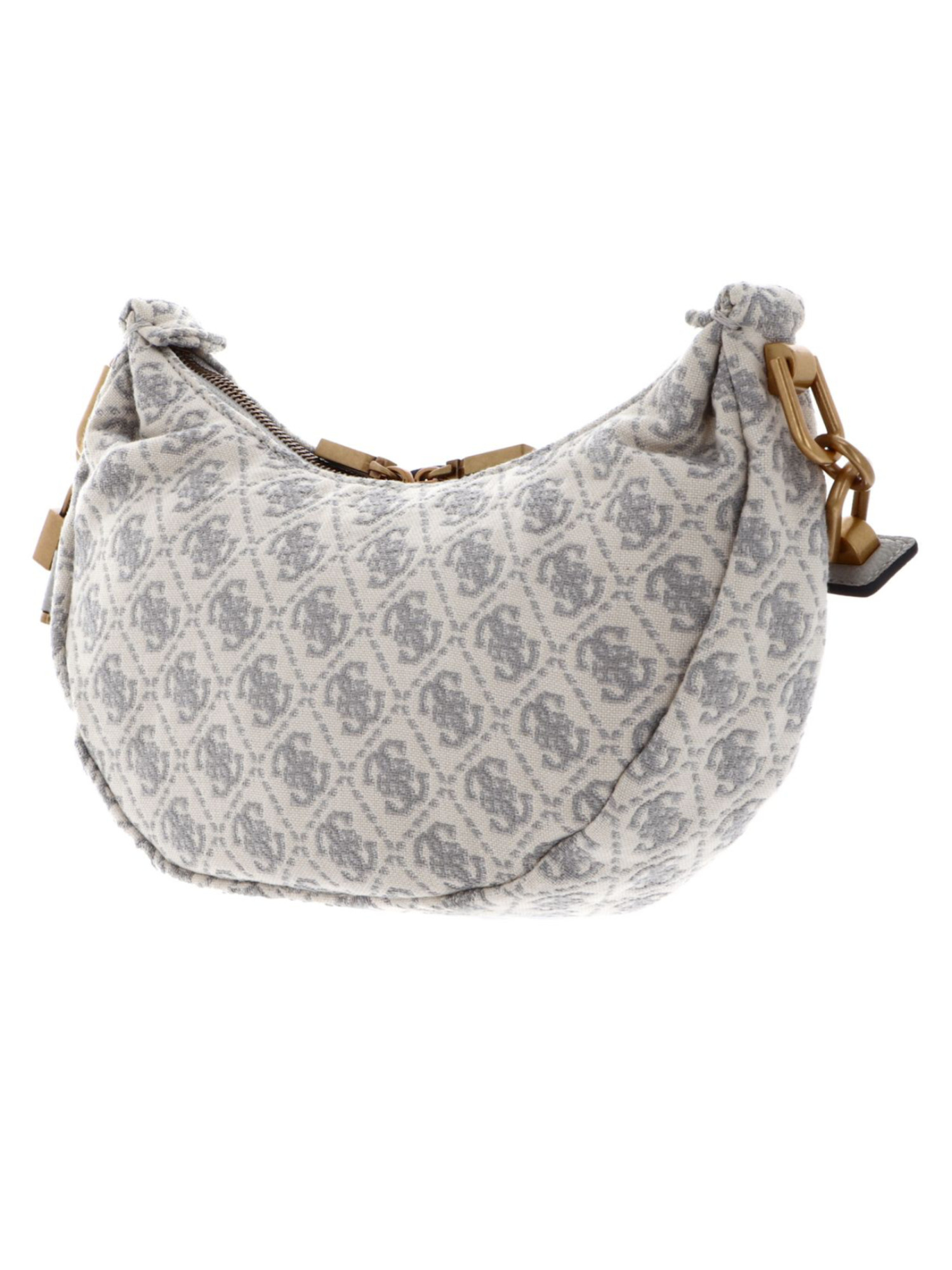 detail Guess dámská béžovošedá crossbody kabelka