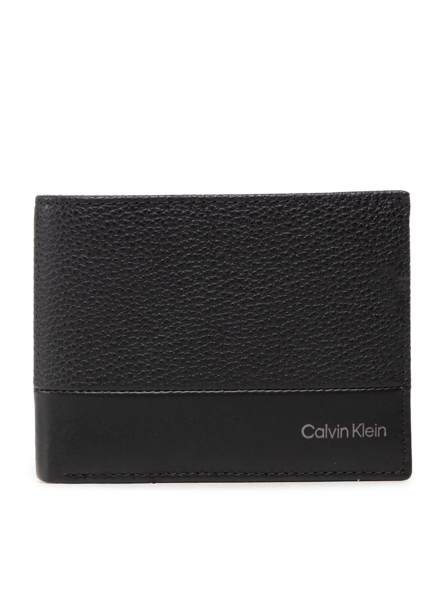 detail Calvin Klein pánská černá peněženka