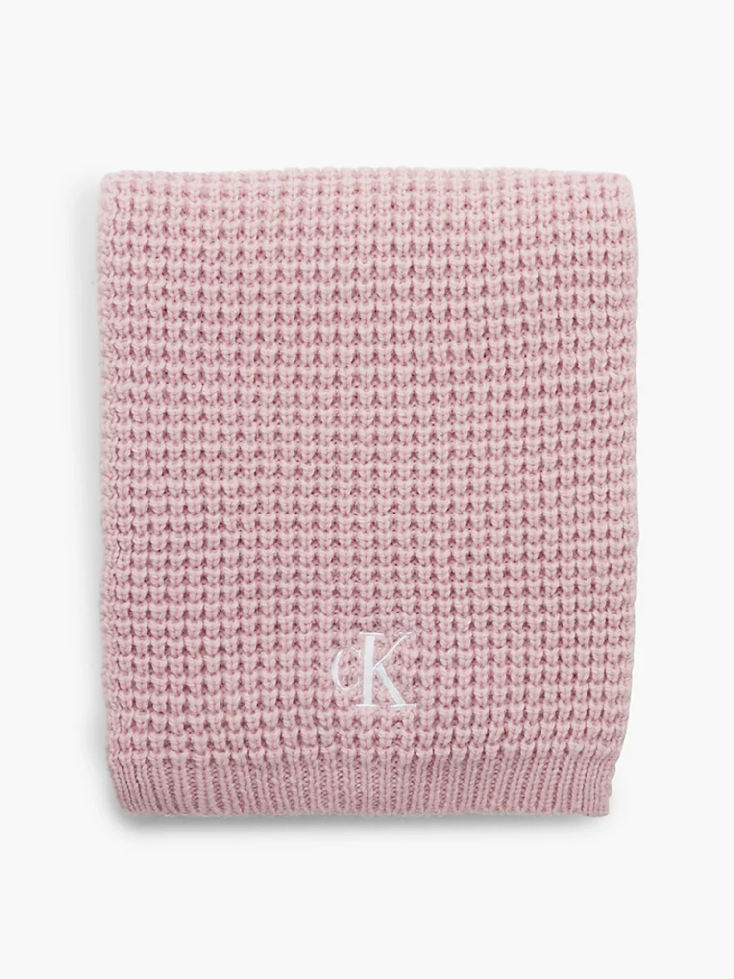 detail Calvin Klein dámská růžová šála