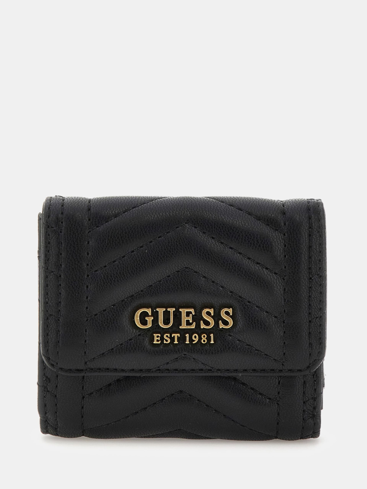 detail Guess dámská černá mini peněženka