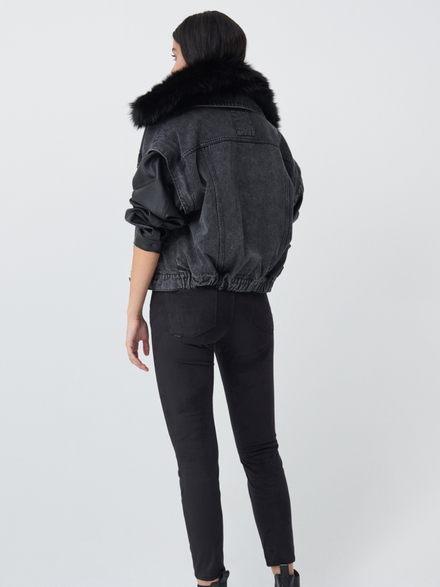 detail Salsa Jeans dámská černá bunda