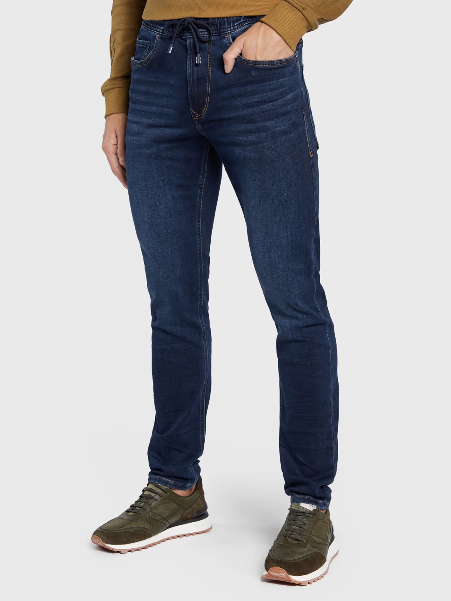 detail Salsa Jeans pánské modré džíny