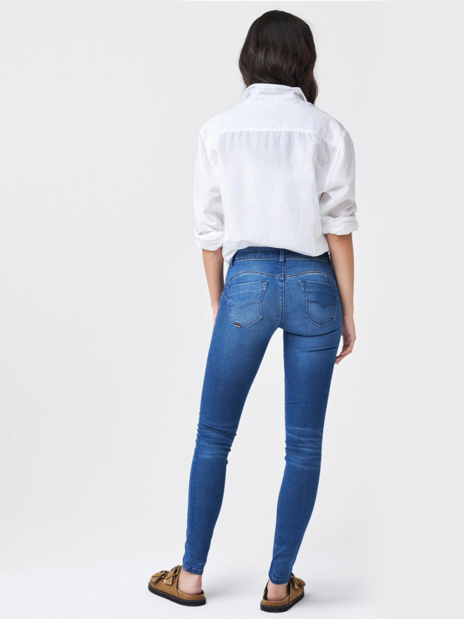 detail Salsa dámské modré džíny