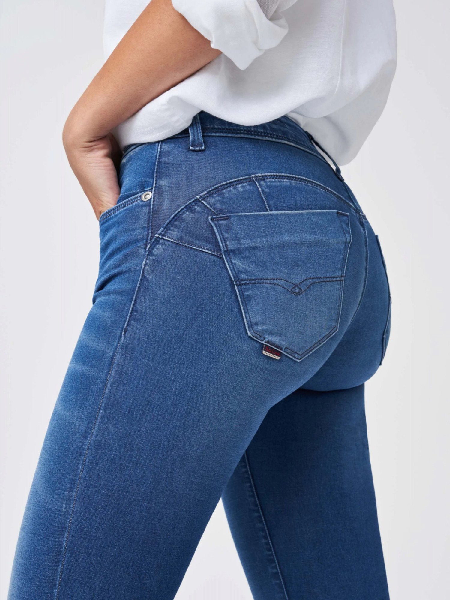 detail Salsa dámské modré džíny