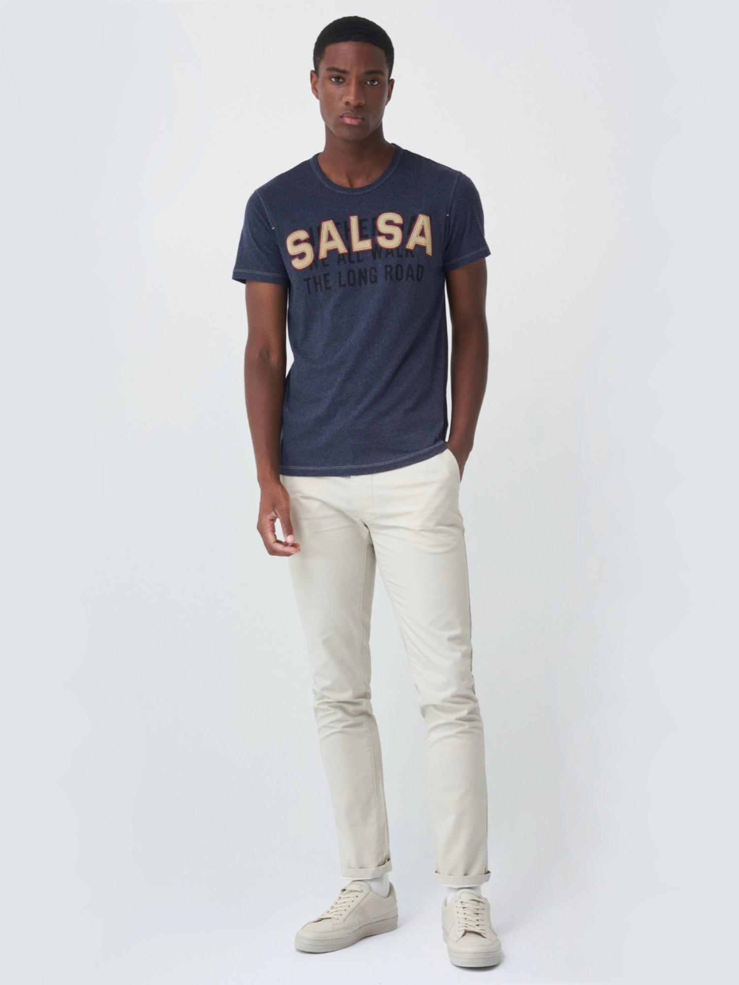 detail Salsa pánské tmavě modré tričko