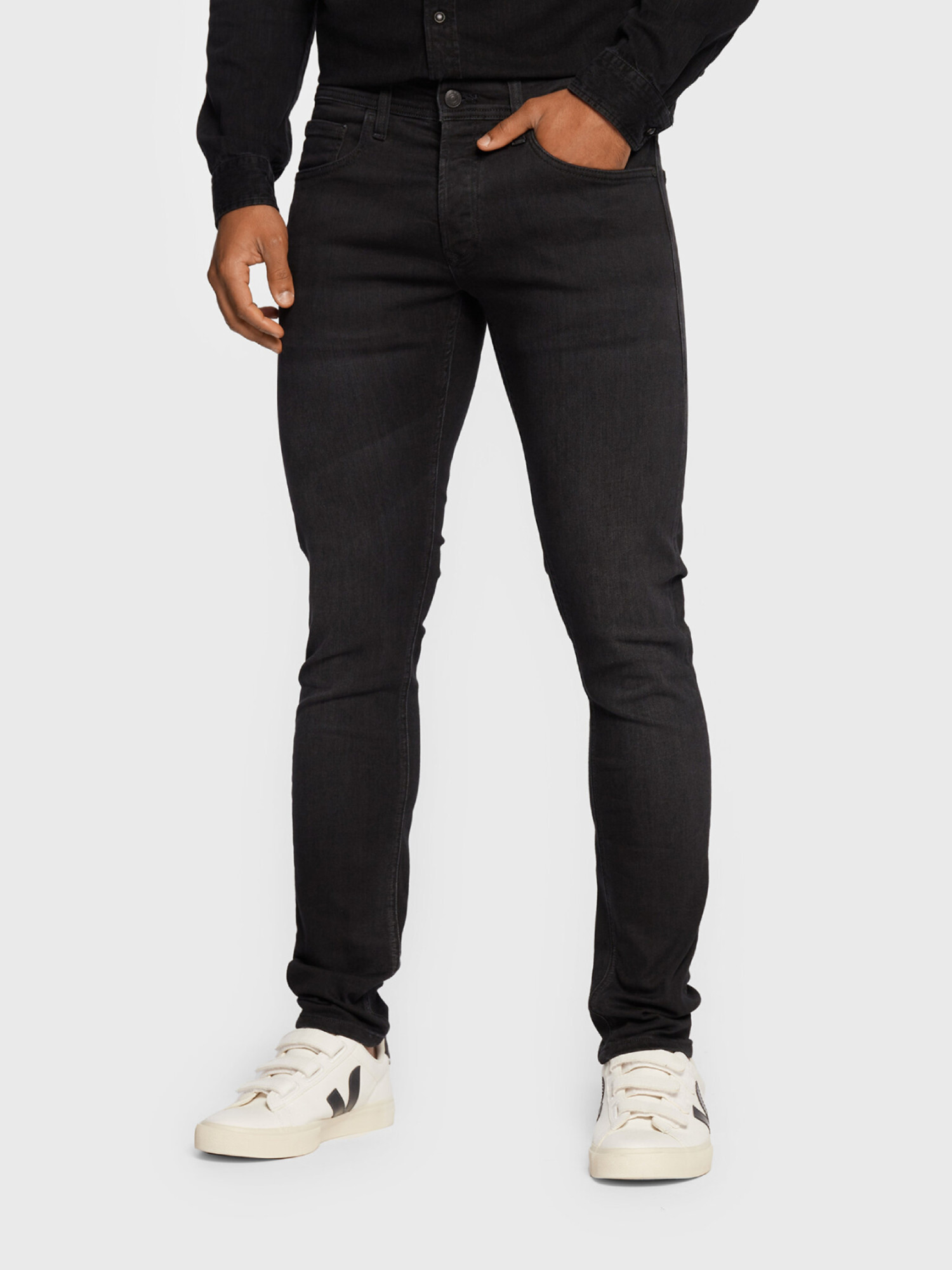 detail Salsa Jeans pánské černé džíny