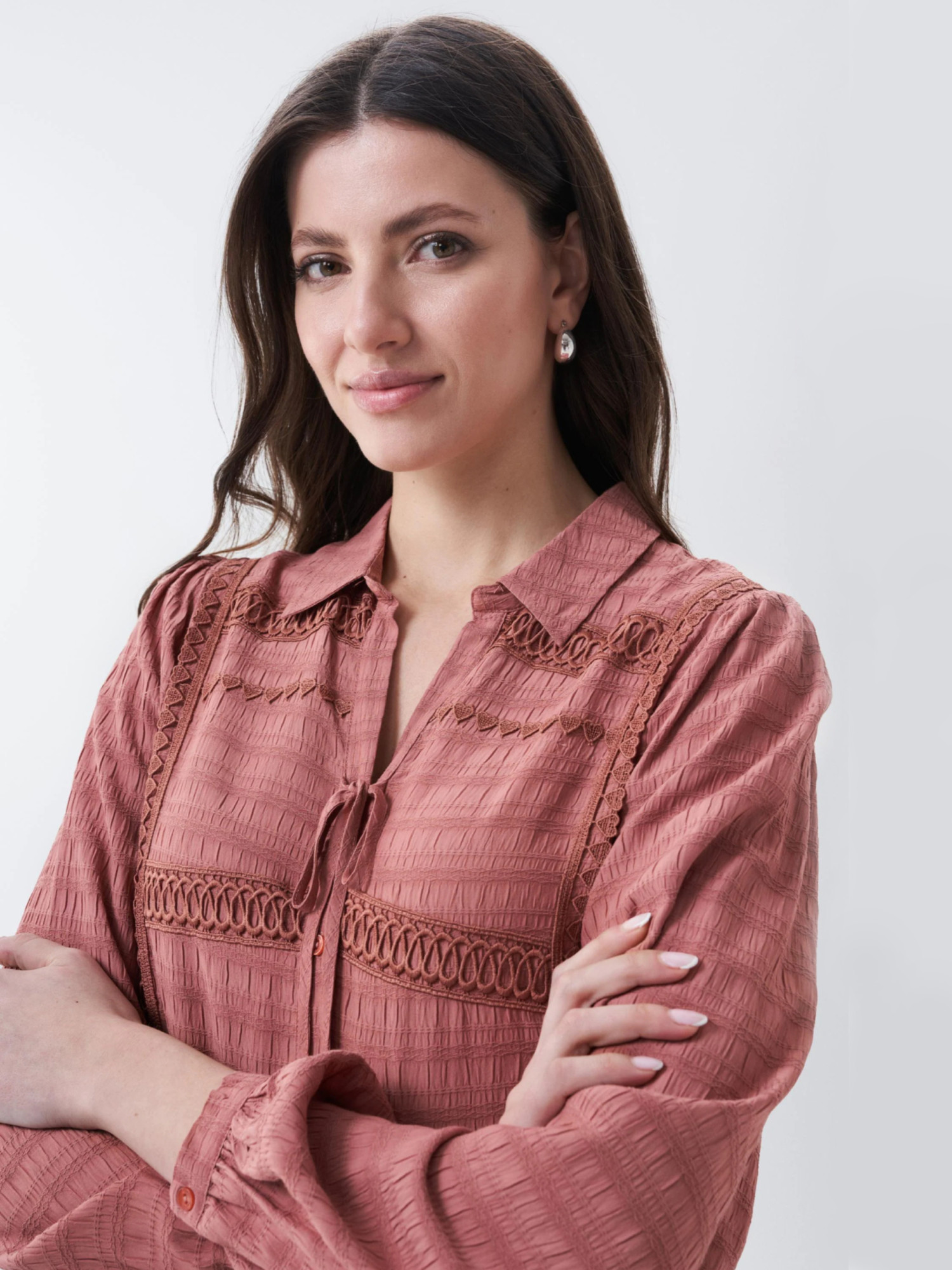 detail Salsa Jeans dámské šaty s krajkovým detailem