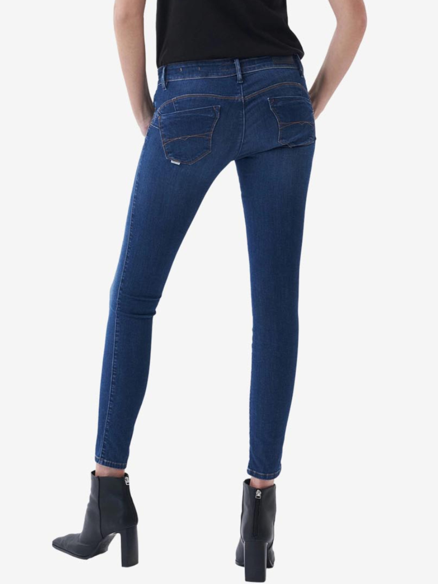detail Salsa Jeans dámské modré džíny