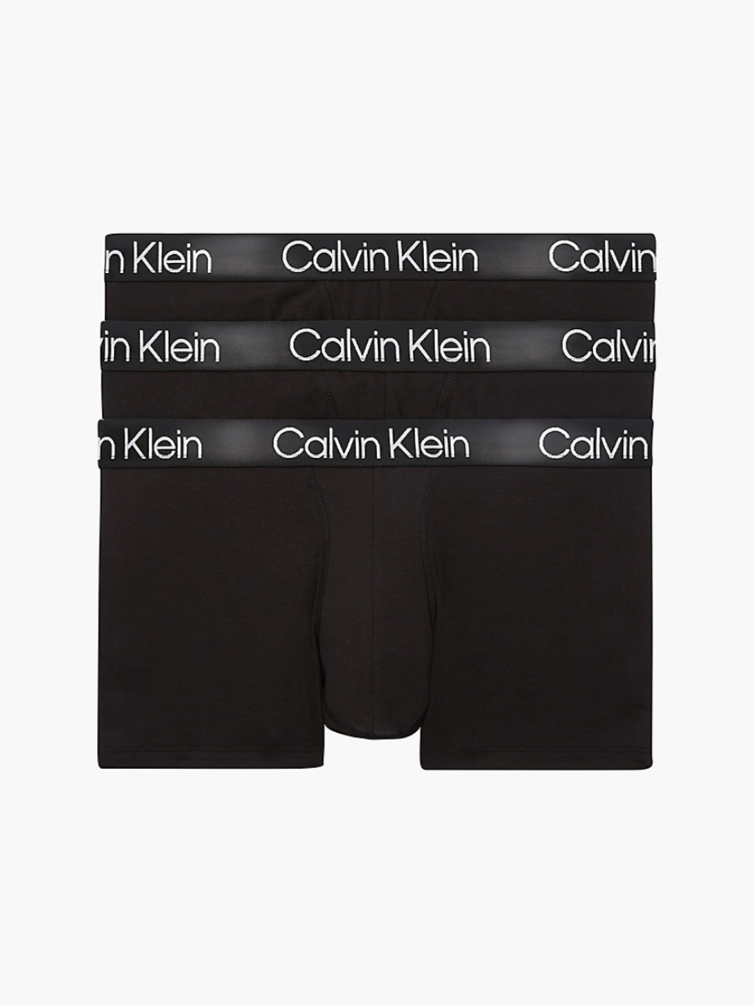 detail Calvin Klein pánské černé boxerky 3 pack