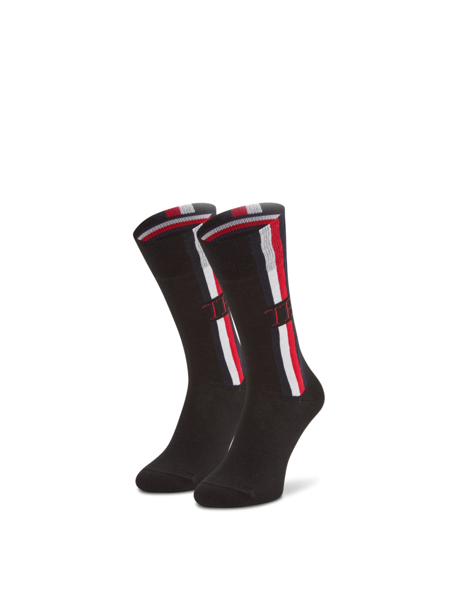 detail Tommy Hilfiger pánské černé ponožky 2 pack